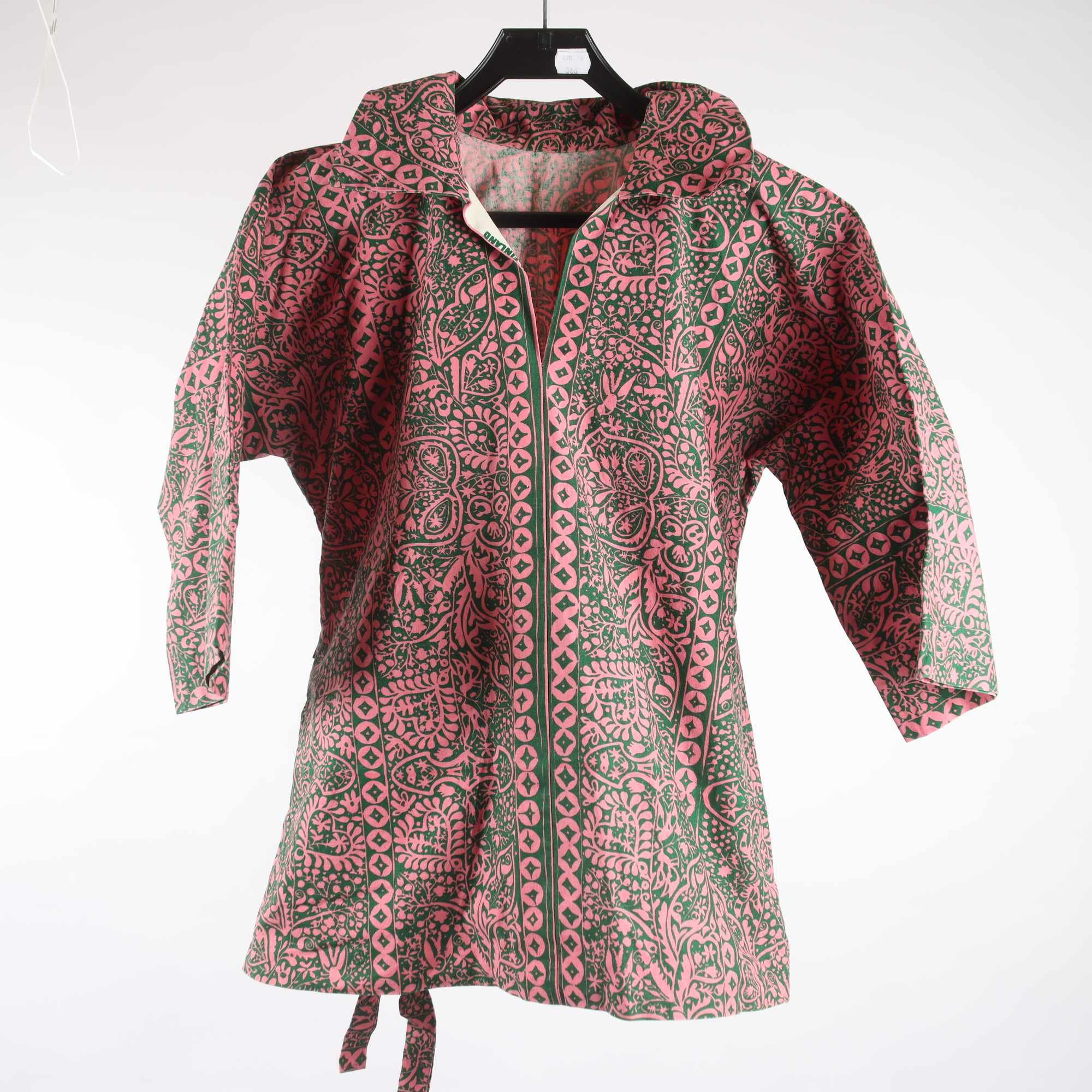 Blus, Marimekko, grön, rosa, stl. ca. M.
