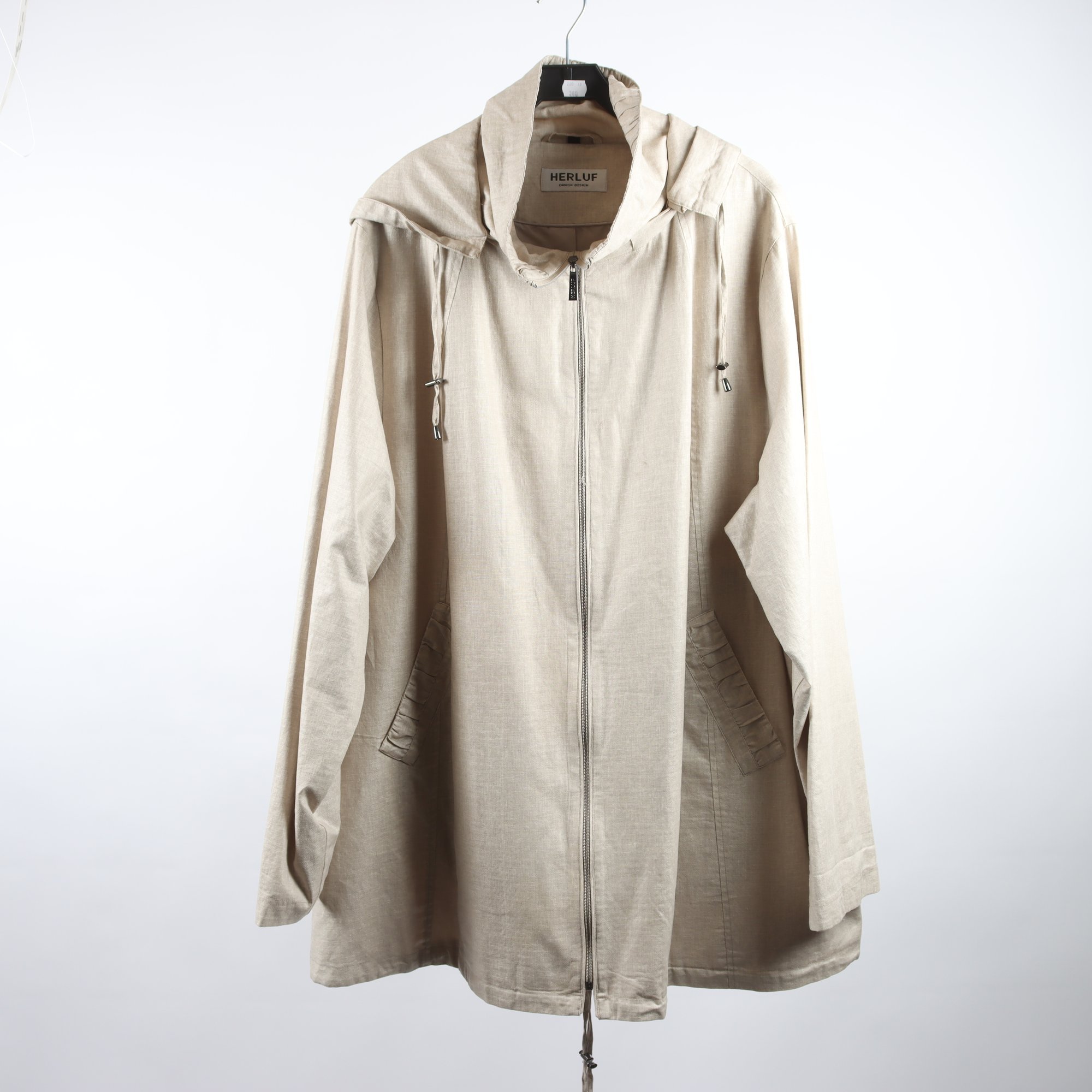 Vårkappa, Herluf Danish Design, beige, stl. 54.