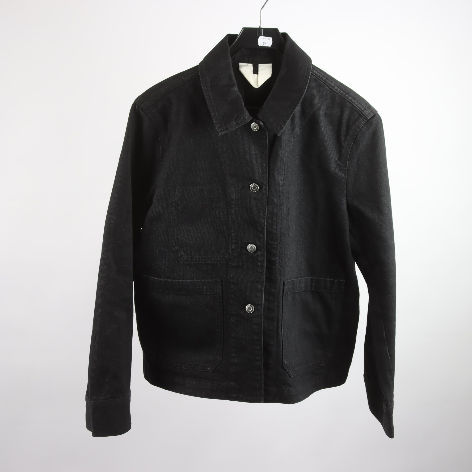 Jacka, Arket, svart, denim, stl. 42