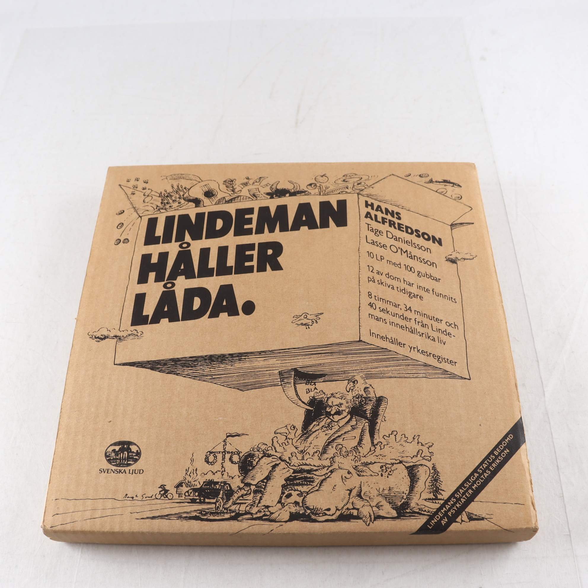 LP Hans Alfredson, Tage Danielsson, Lasse O’Månsson, Lindeman Håller Låda