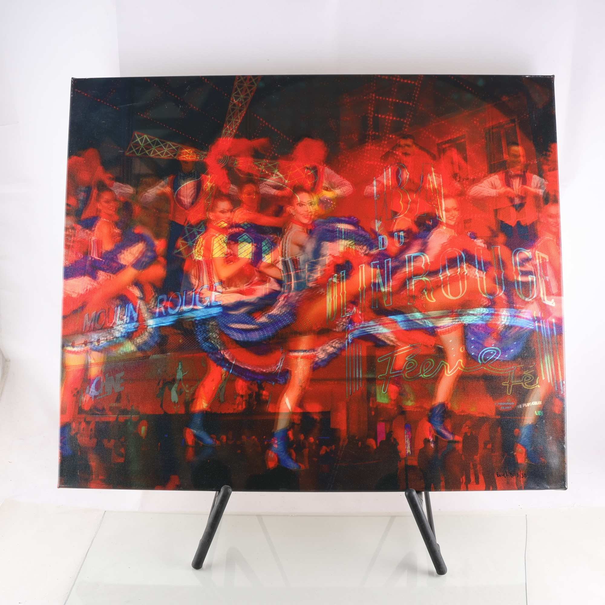 Tavla, Bengt Bengtsson,”Moulin Rouge”, Signerad och numrerad.