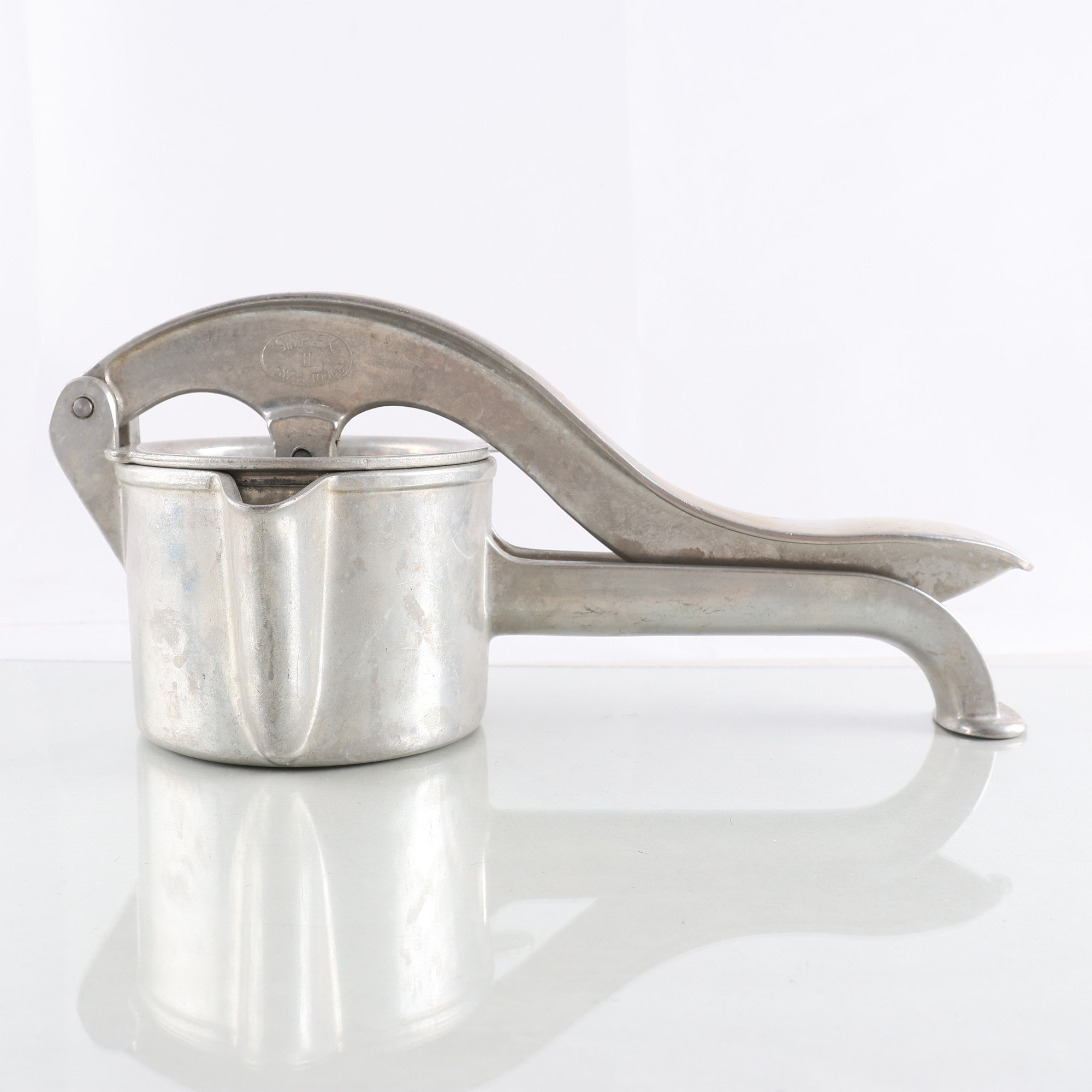Fruktpress, ”Märta”, Swiss Made, Simplex 2, aluminium.
