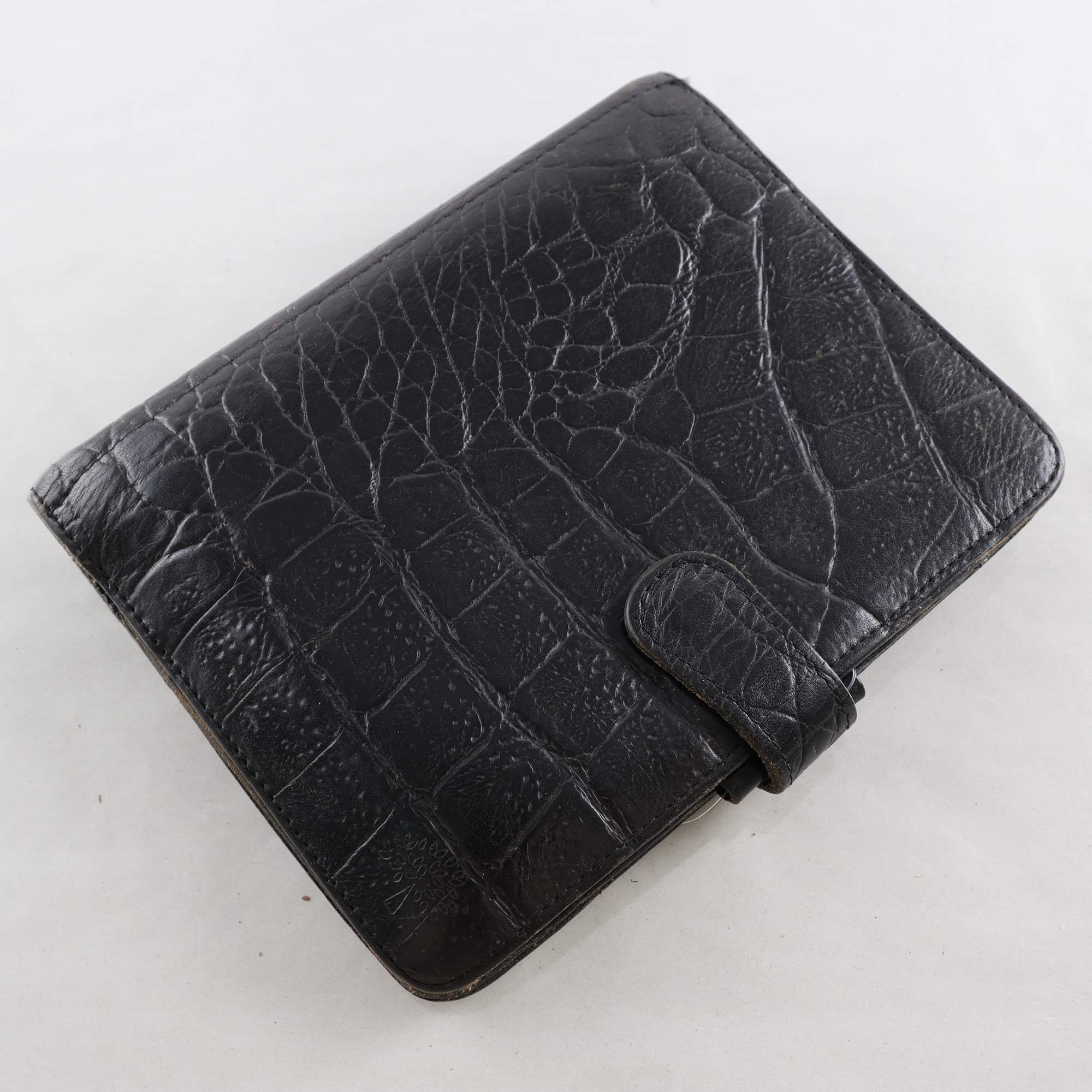 Filofax, Mulberry, Läder, Svart.