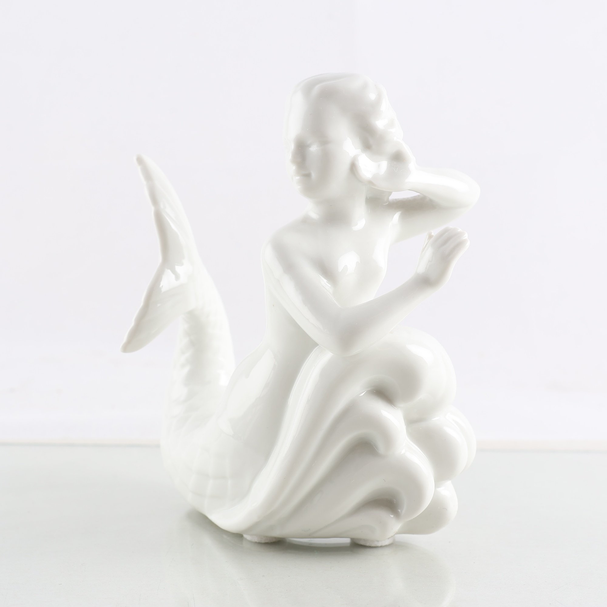 Figurin, Rörstrand, Harald Salomon, Sjöjungfru.