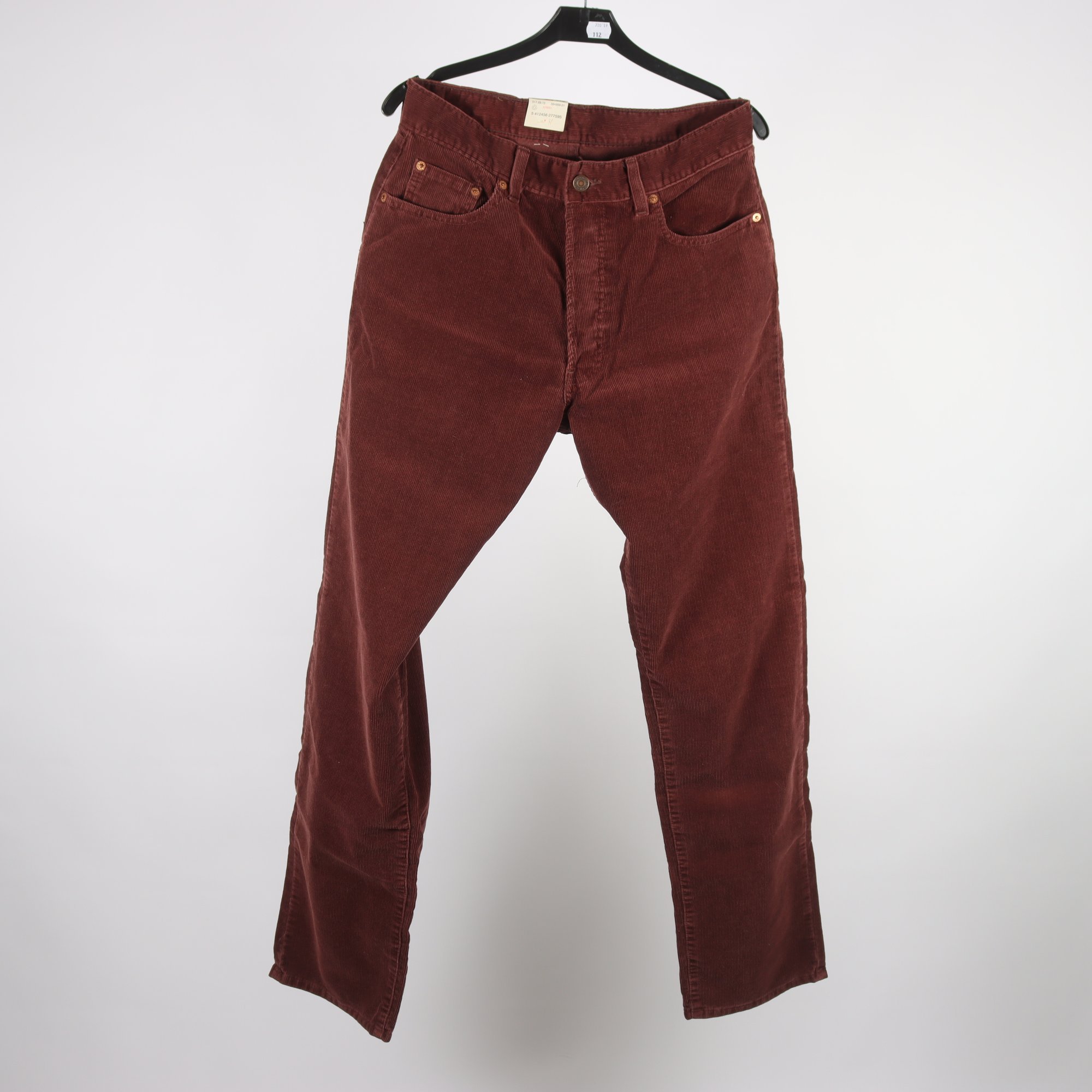 Manchesterbyxor, Levis 517, vinröd, (brun) stl. W32 L34