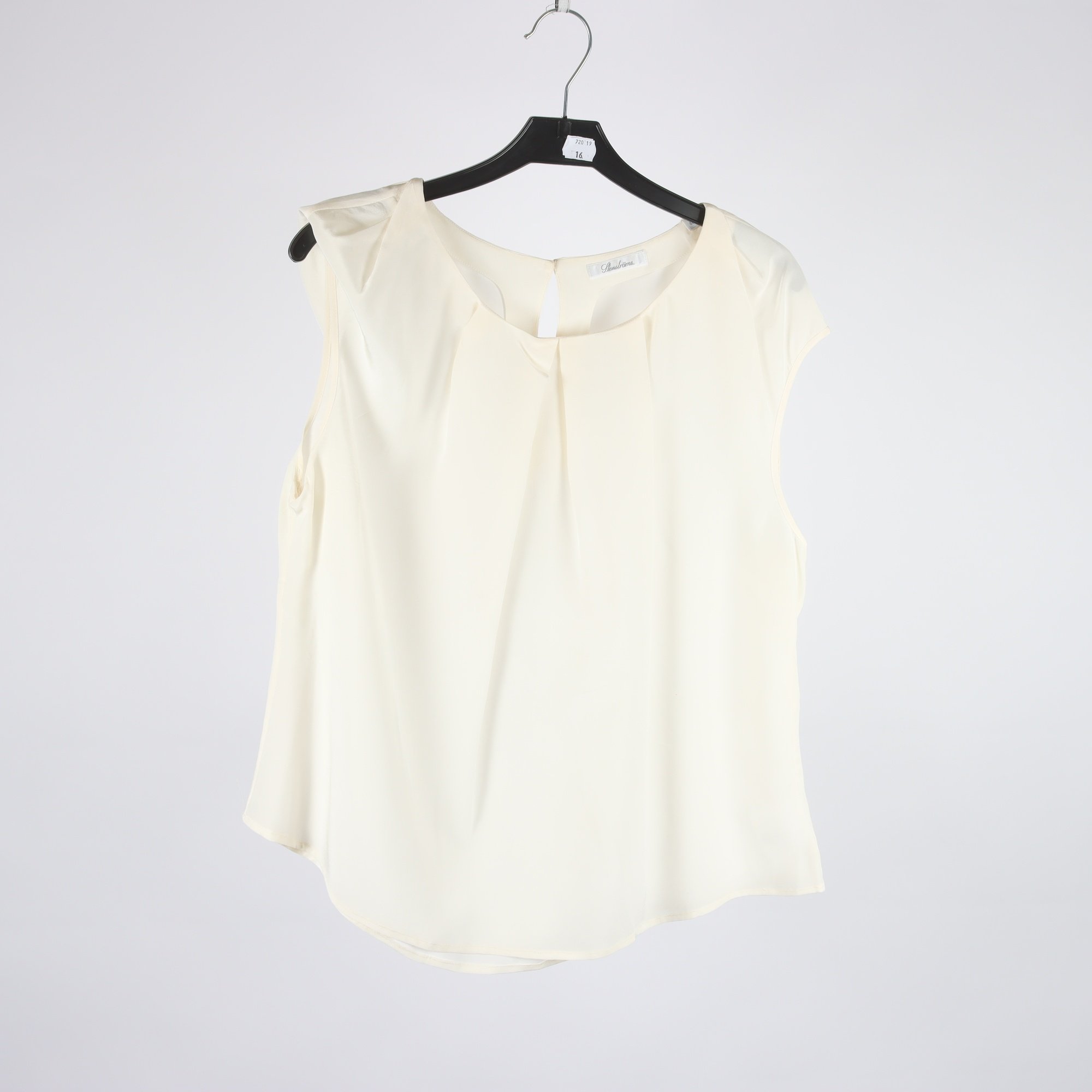 Linne/blus, Stenströms, cream, 100% silke, stl. 46