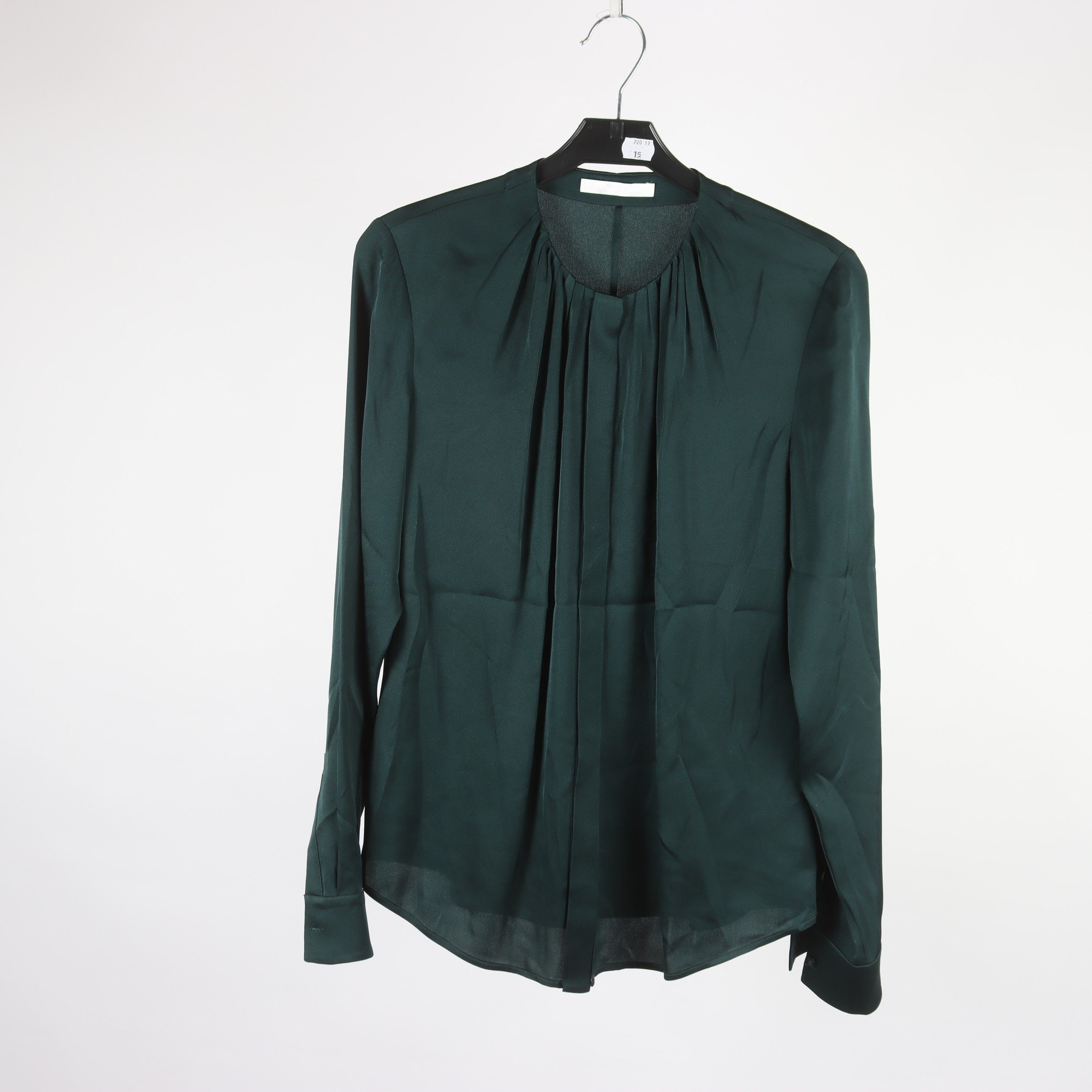 Blus, Hugo Boss, grön, silke, stl. 36