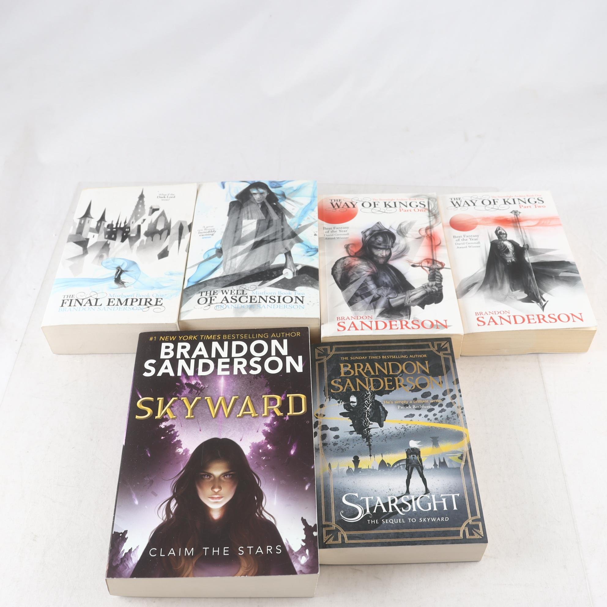Brandon Sanderson, bokpaket med 6 volymer