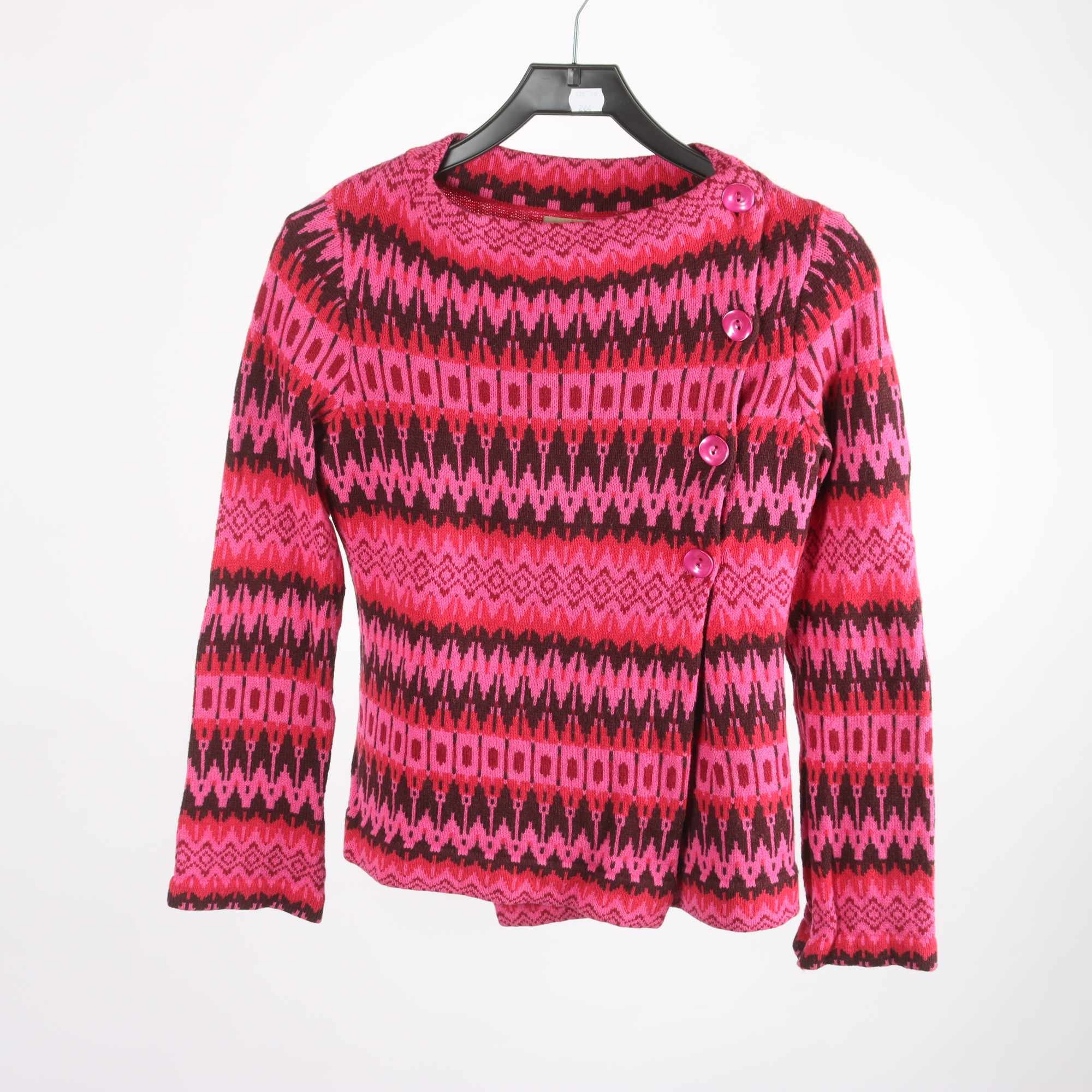 Kofta, Jumperfabriken, rosa, 100% lammull, stl. M.
