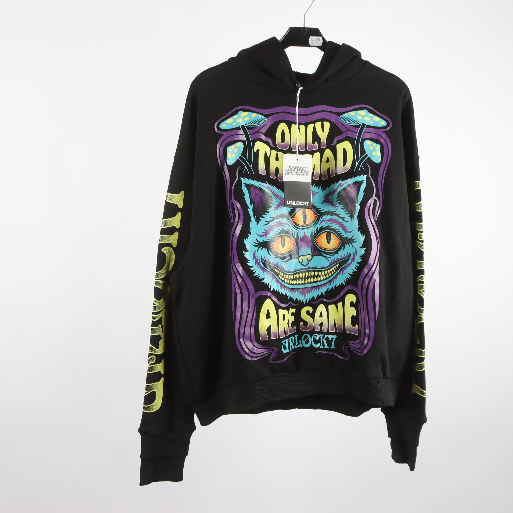 Hoodie, Unlock7, stl. S/M