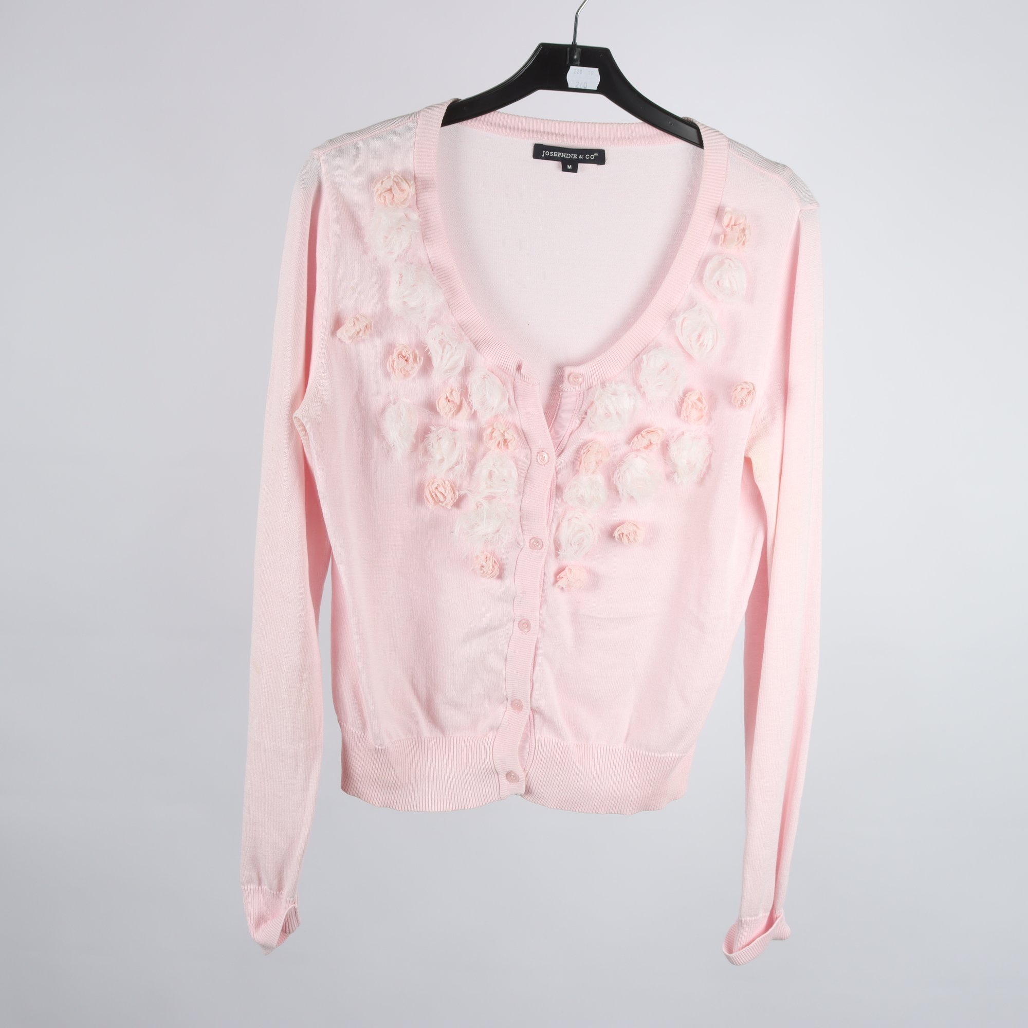 Kofta, Josephine & Co, rosa, blommor, stl. M.