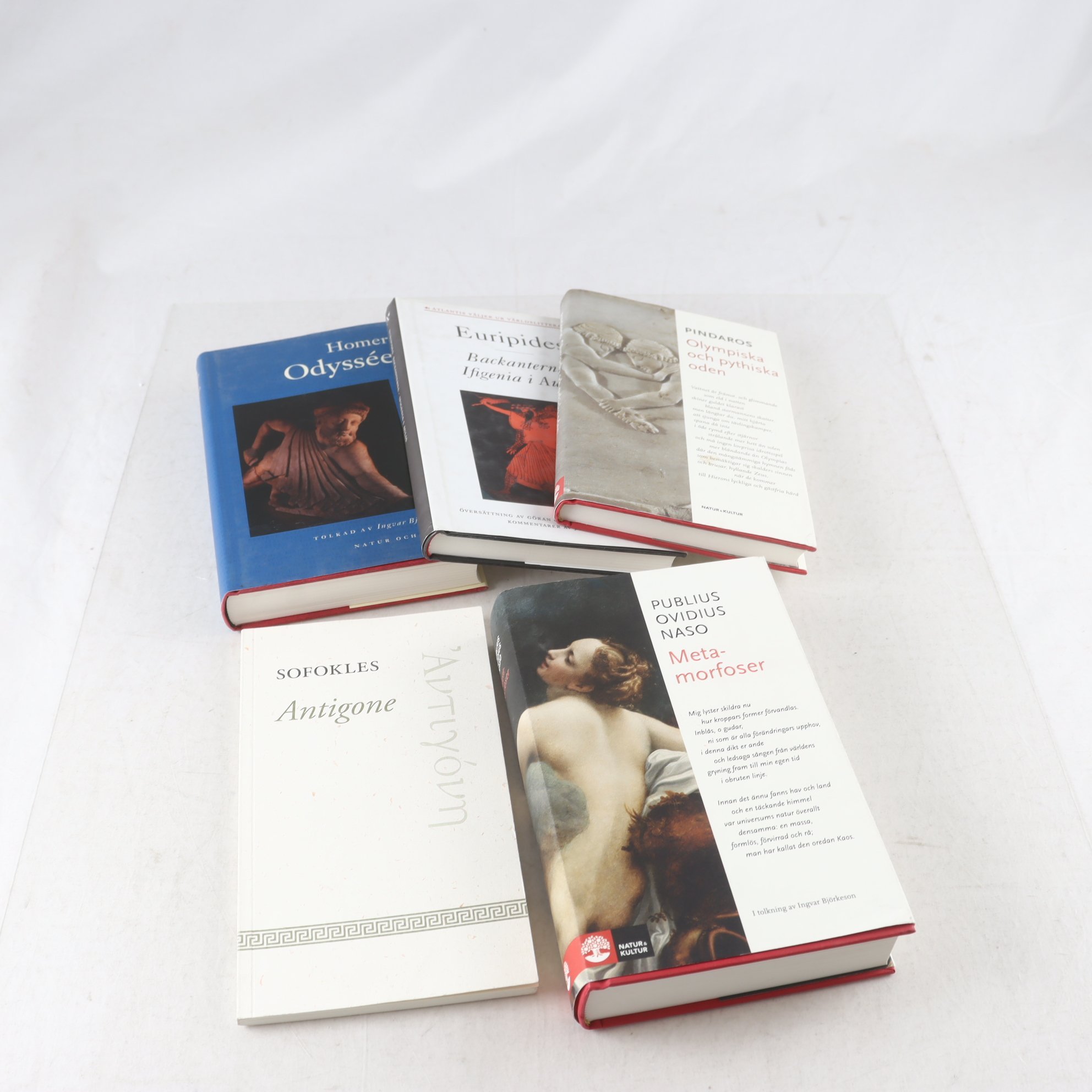 Antikens klassiker, bokpaket med 5 volymer: Ovidius, Homeros m.m.