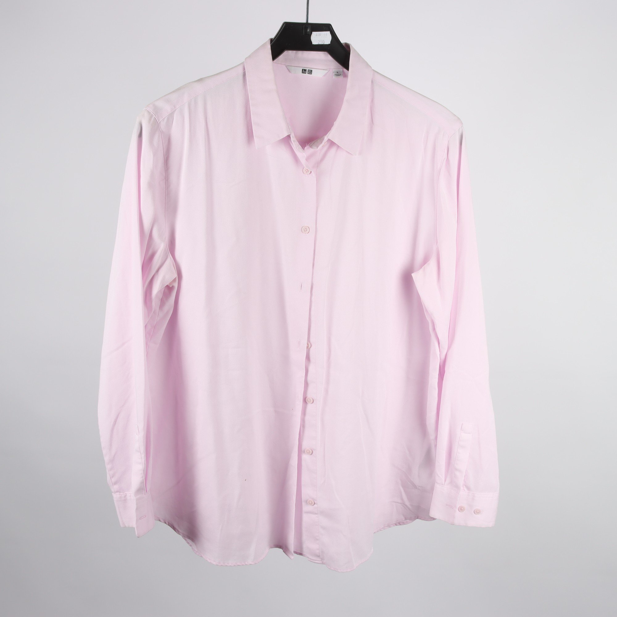 Blus, Uniqlo, 2-pack, blå, rosa, stl. L.