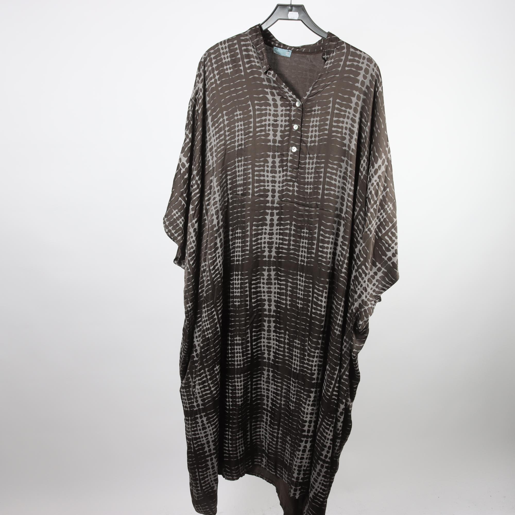 Kaftan, R, grå, svart, stl. one size.