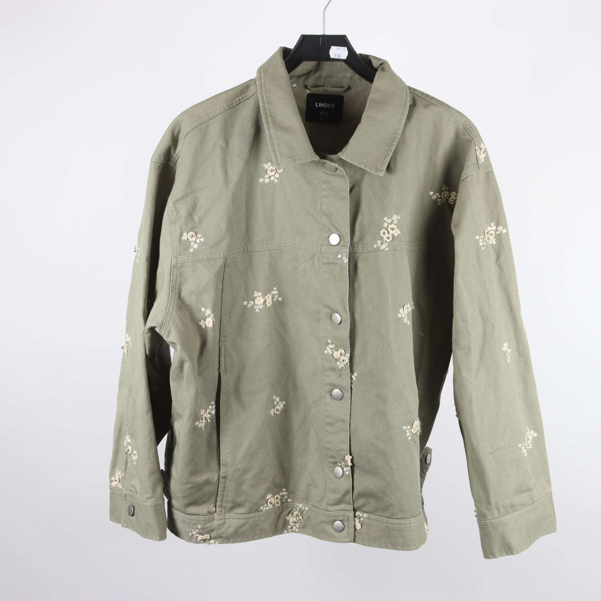 Jacka, Lindex, grön, denim, stl. XL
