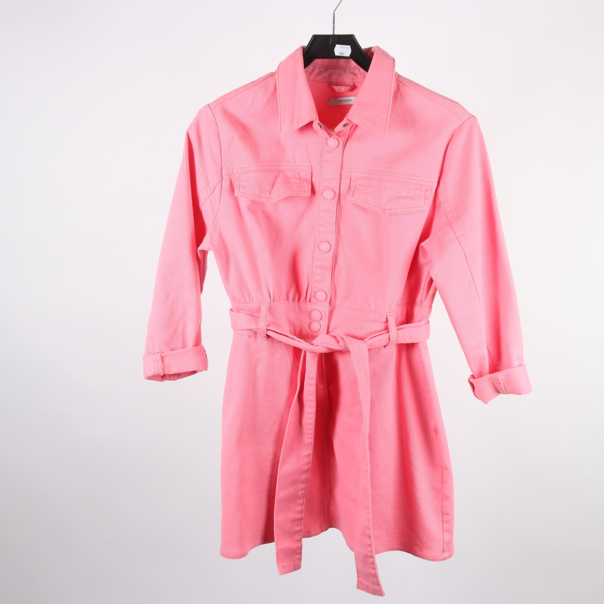 Jeansklänning, Reserved, rosa, stl. 40
