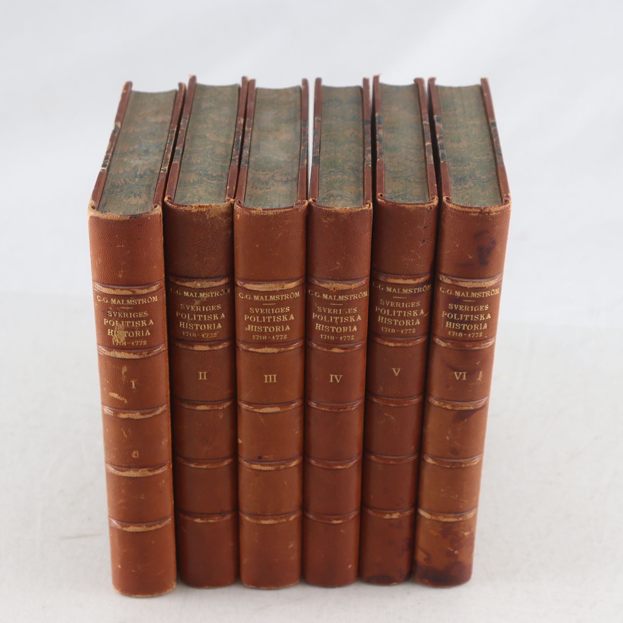 C. G. Malmström, Sveriges politiska historia 1718-1772, Vol. I-VI