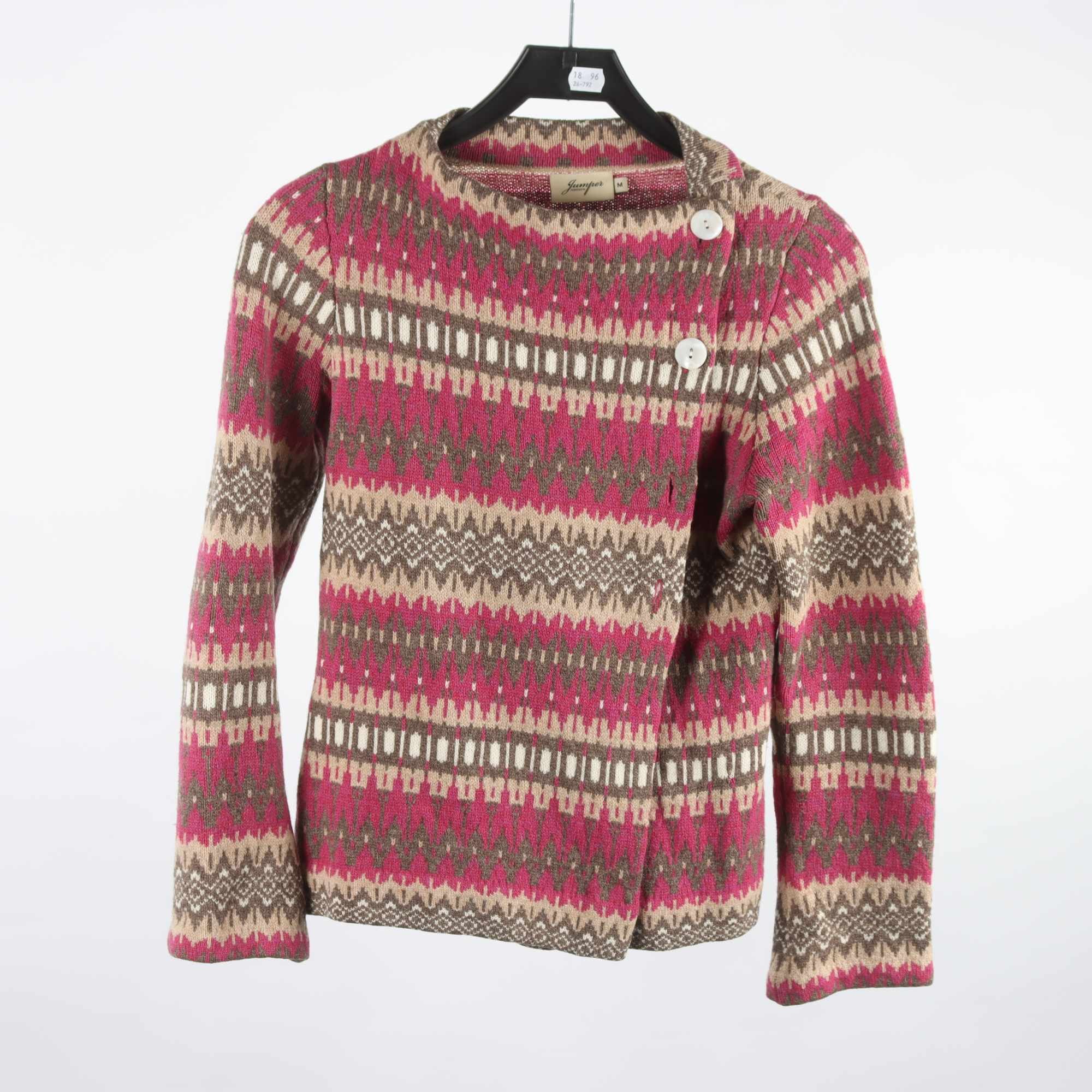 Kofta, Jumperfabriken, 100% lammull, stl. M