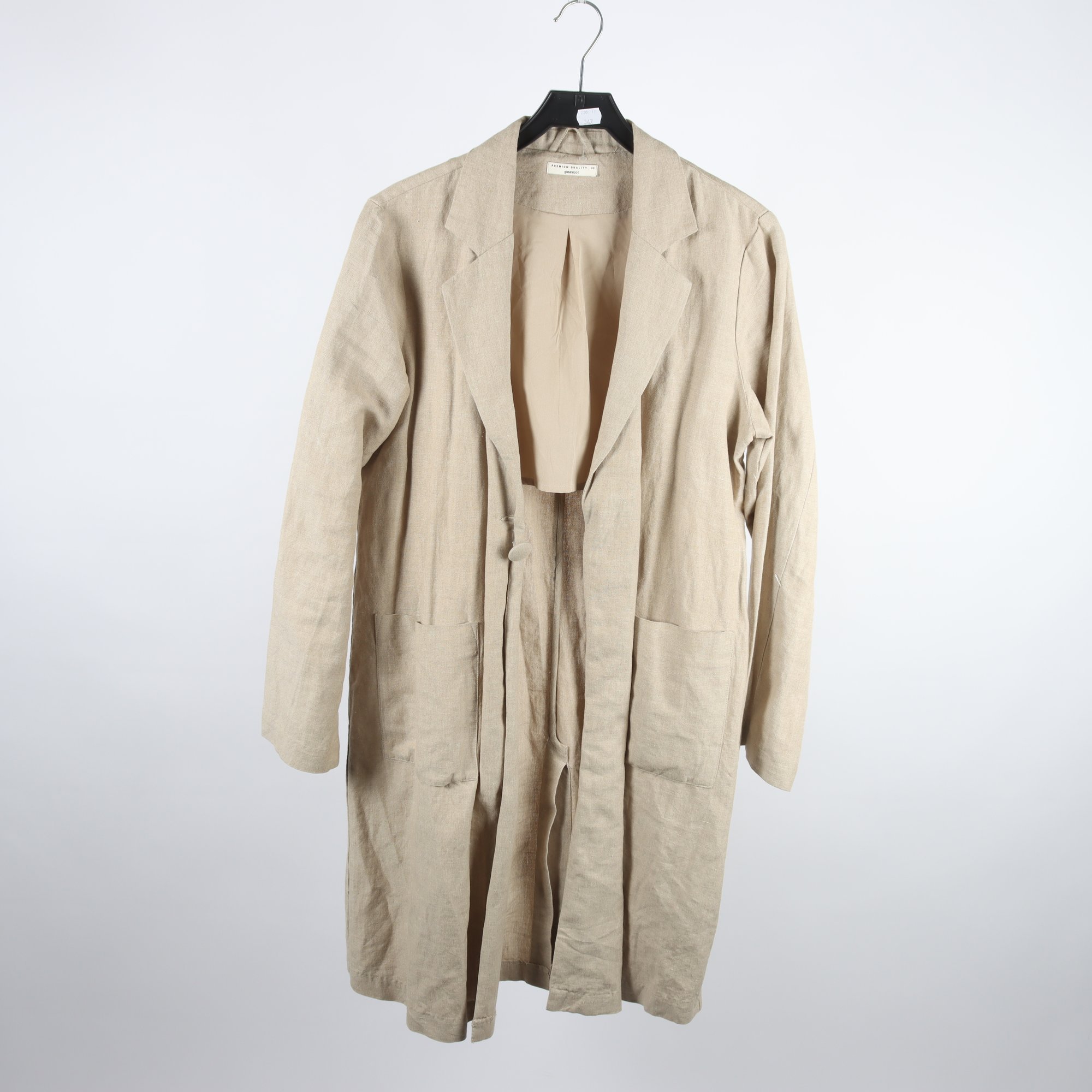 Sommarkappa, Ginatricot, beige, 50% lin, stl. 40.