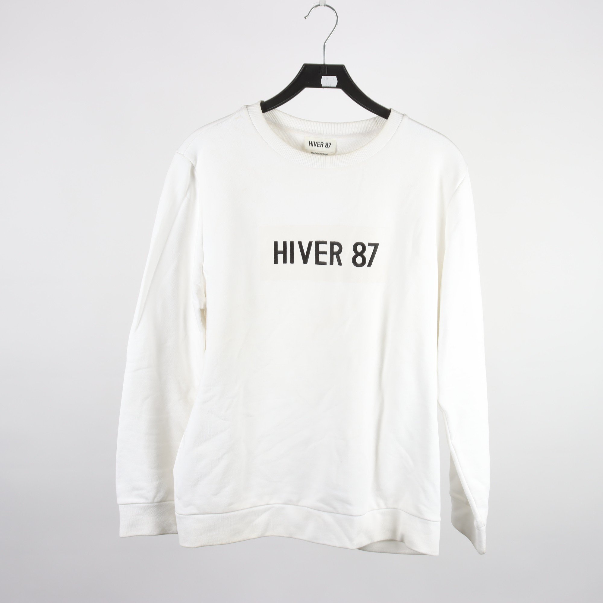 Sweatshirt, Hiver 87, vit, stl. XL.