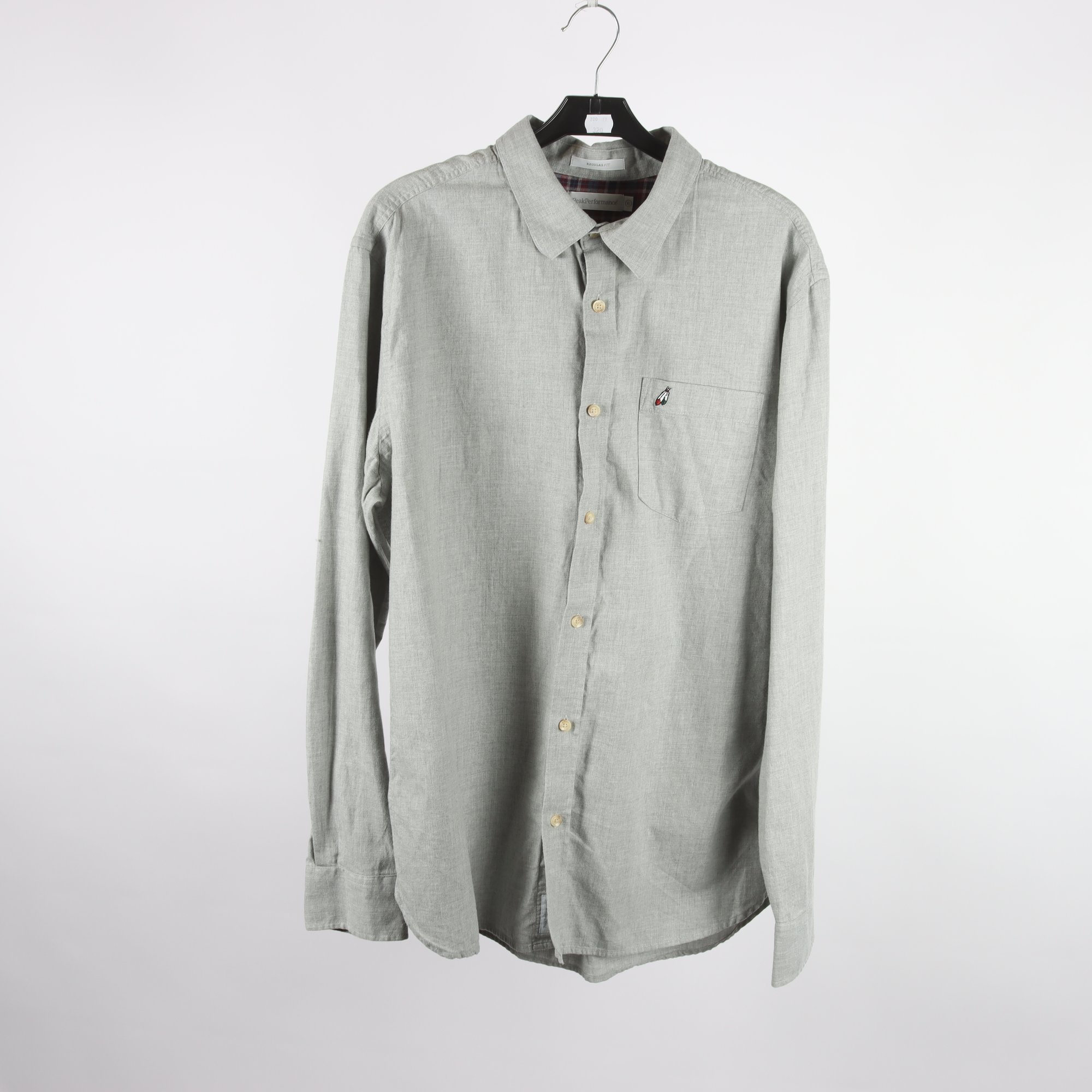 Skjorta, Peak Performance, grå, stl. XL.