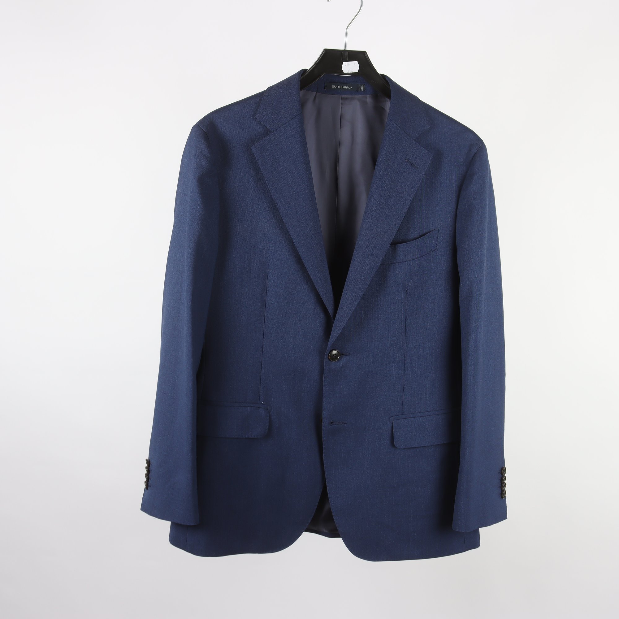 Kavaj, Suitsupply, blå, 100% ull, stl. 25.