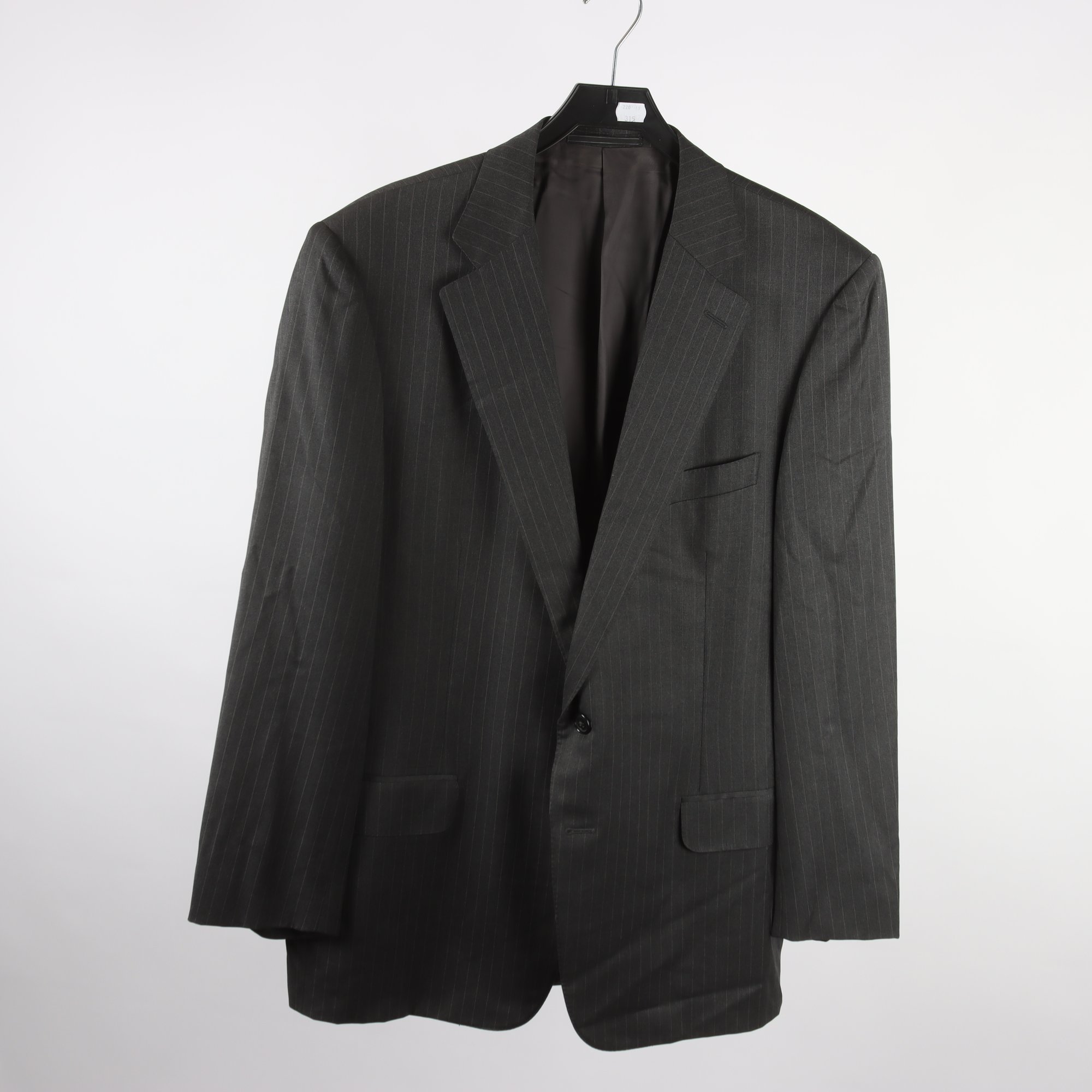 Kavaj, Ermenegildo Zegna, grå, randig, 100% ull, stl. 60.