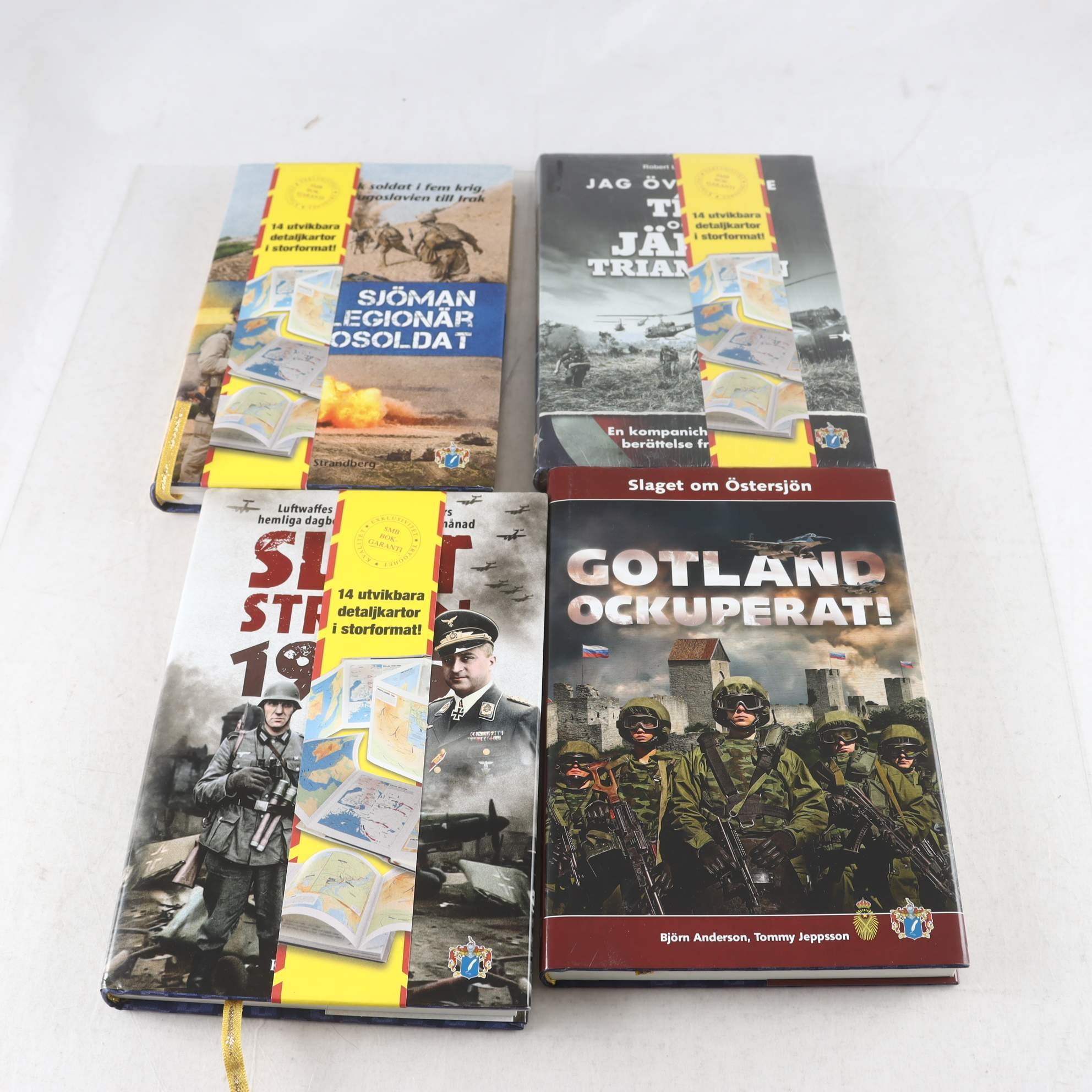Bokpaket, Svenskt Militärhistoriskt Bibilotek, 4 titlar