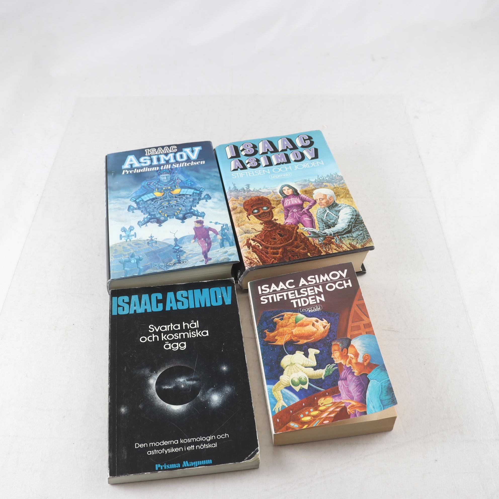 Isaac Asimov, bokpaket med 4 volymer