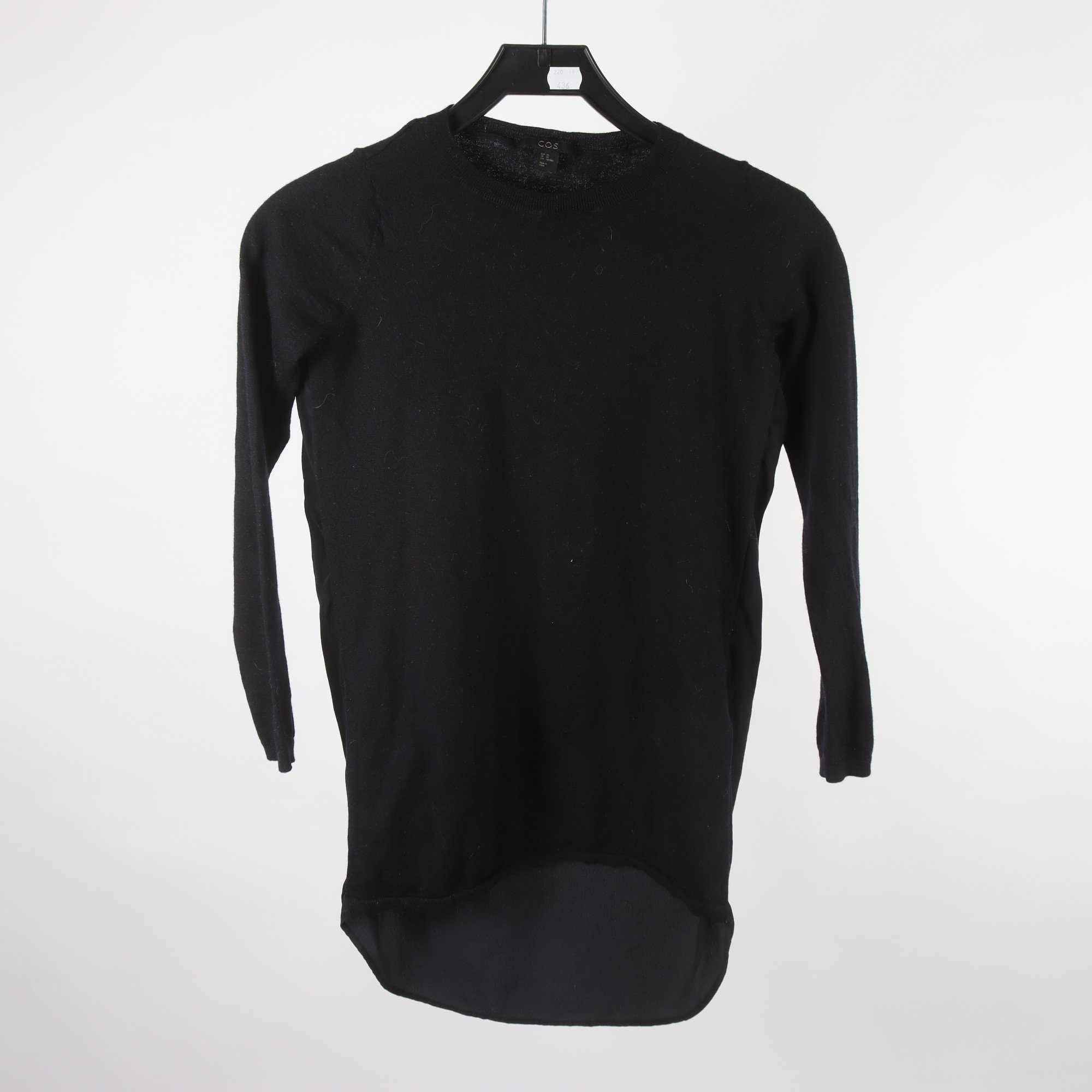 Tröja, COS, blå, 100% merino ull, stl. XS.