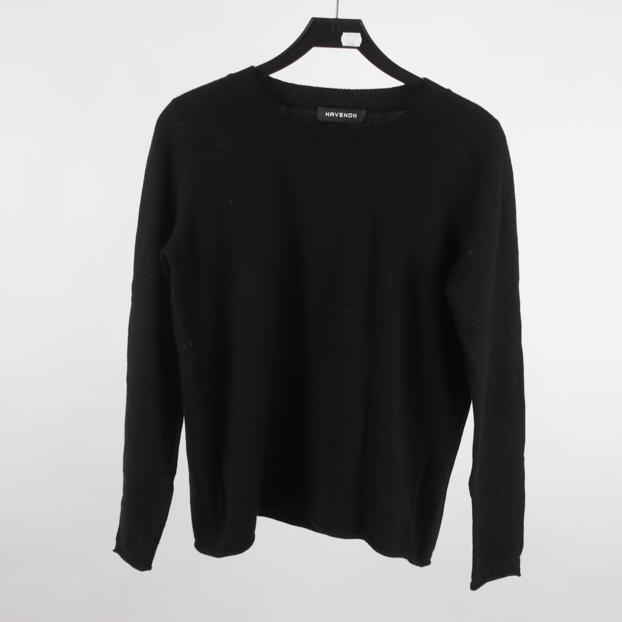 Tröja, Havenon, svart, 100% cashmere, stl. L/XL.