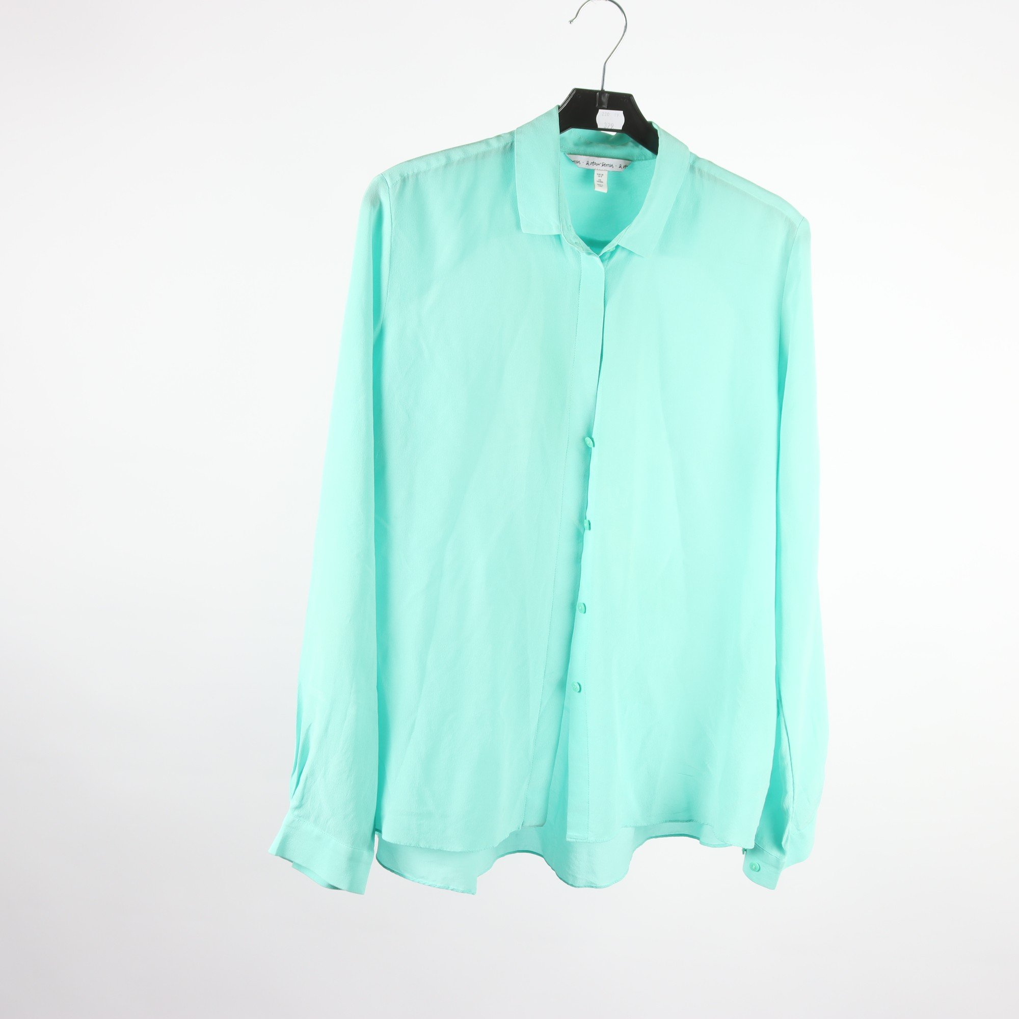 Blus, & Other Stories, grön, 100% silke, stl. 38.