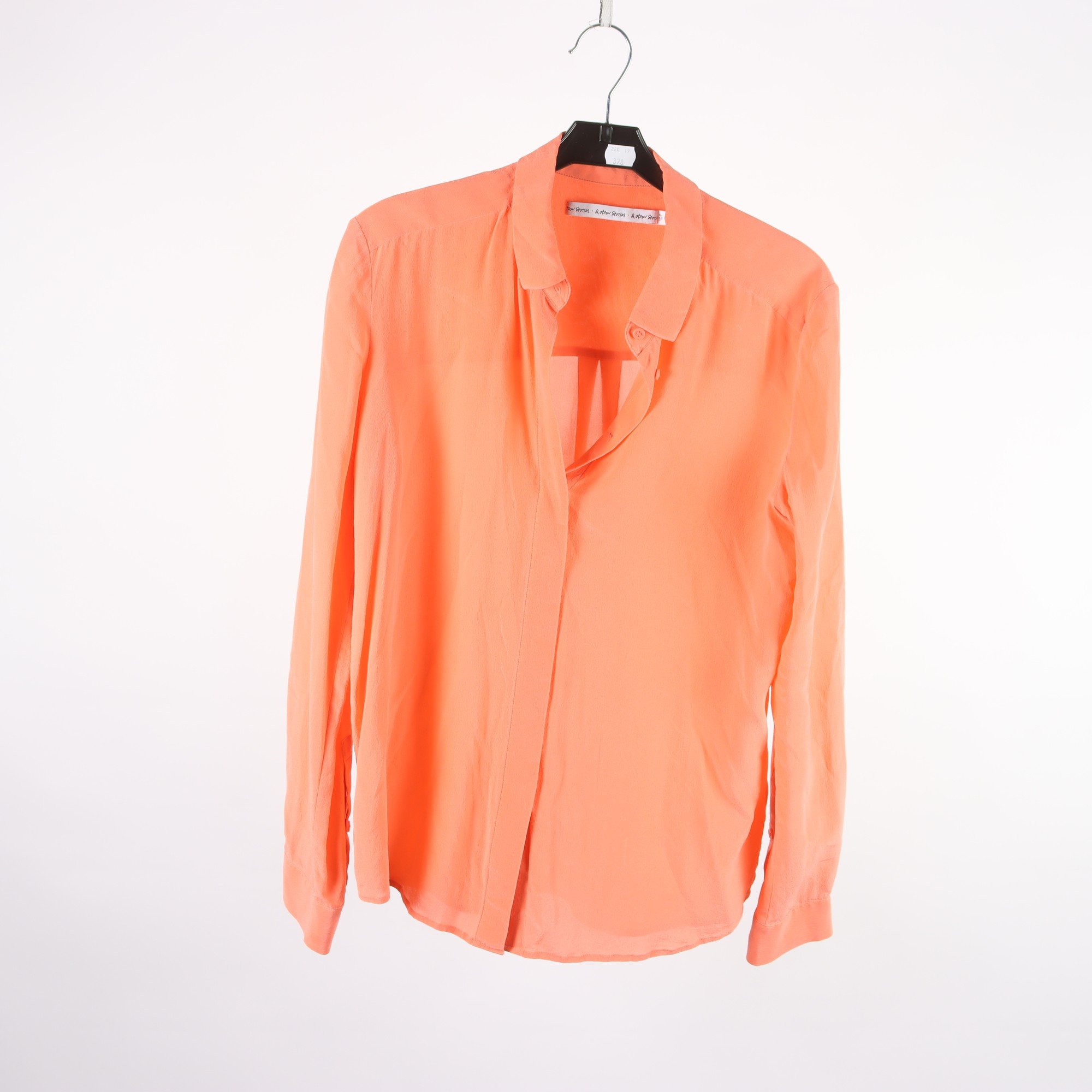 Blus, & Other Stories, orange, 100% silke, stl. 38.