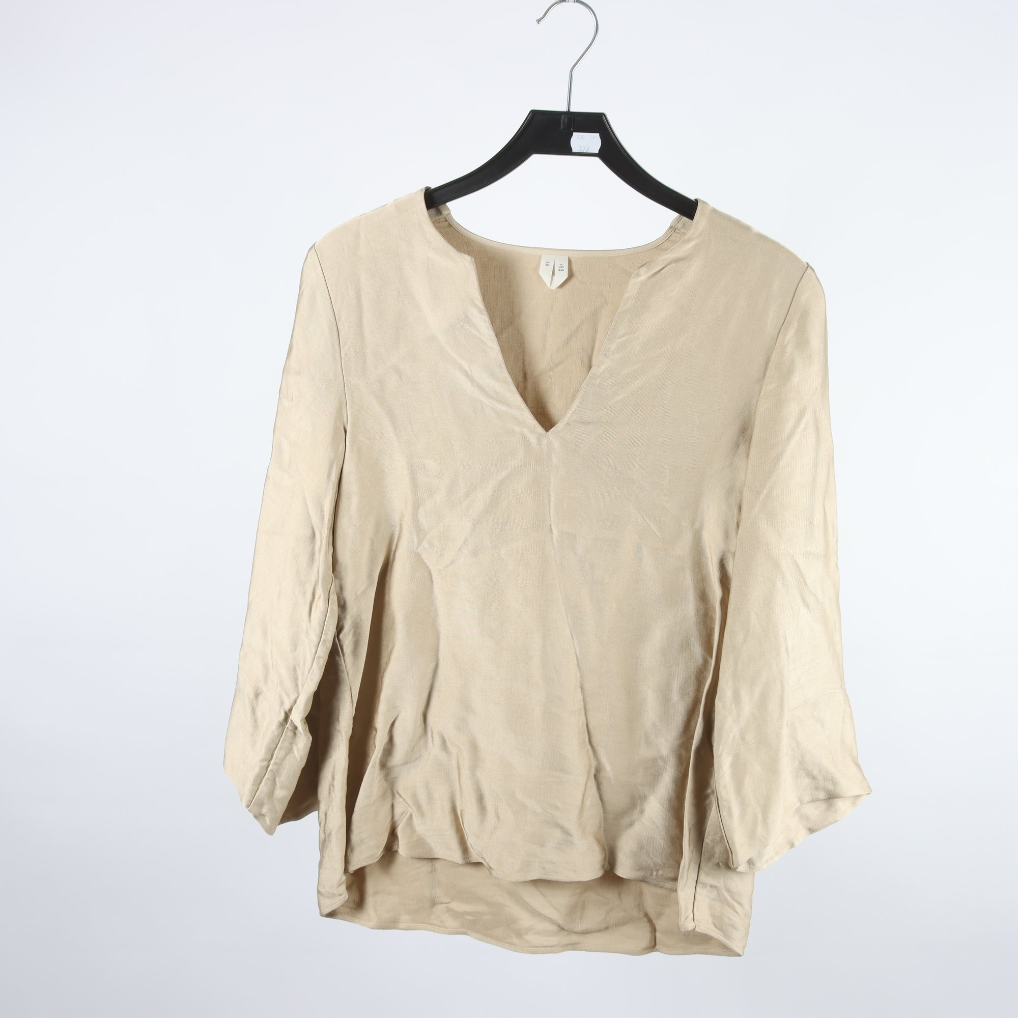 Blus, Arket, beige, gul, stl. 36.