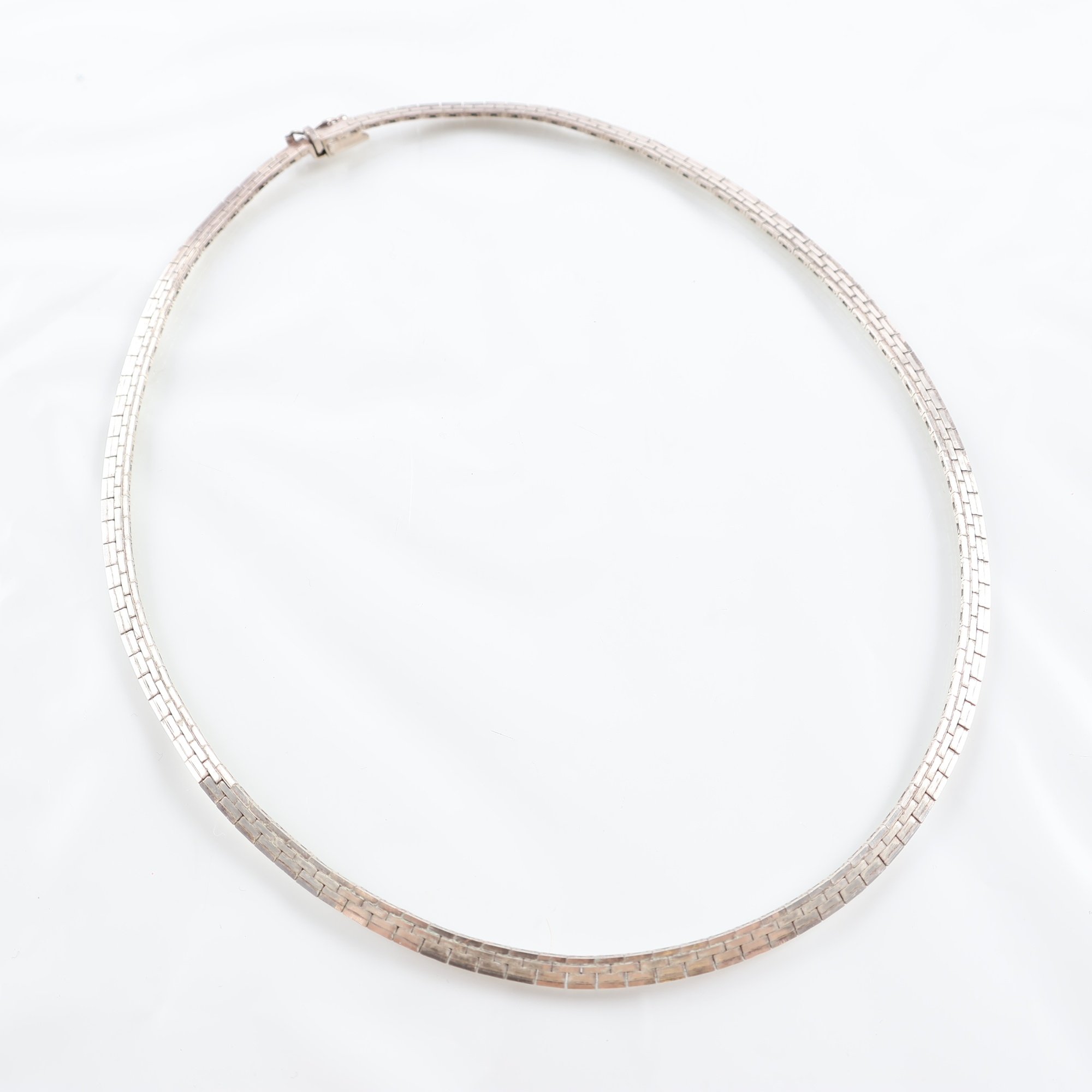 Halsband, silver, manglad korridorlänk, vikt: 21.7g