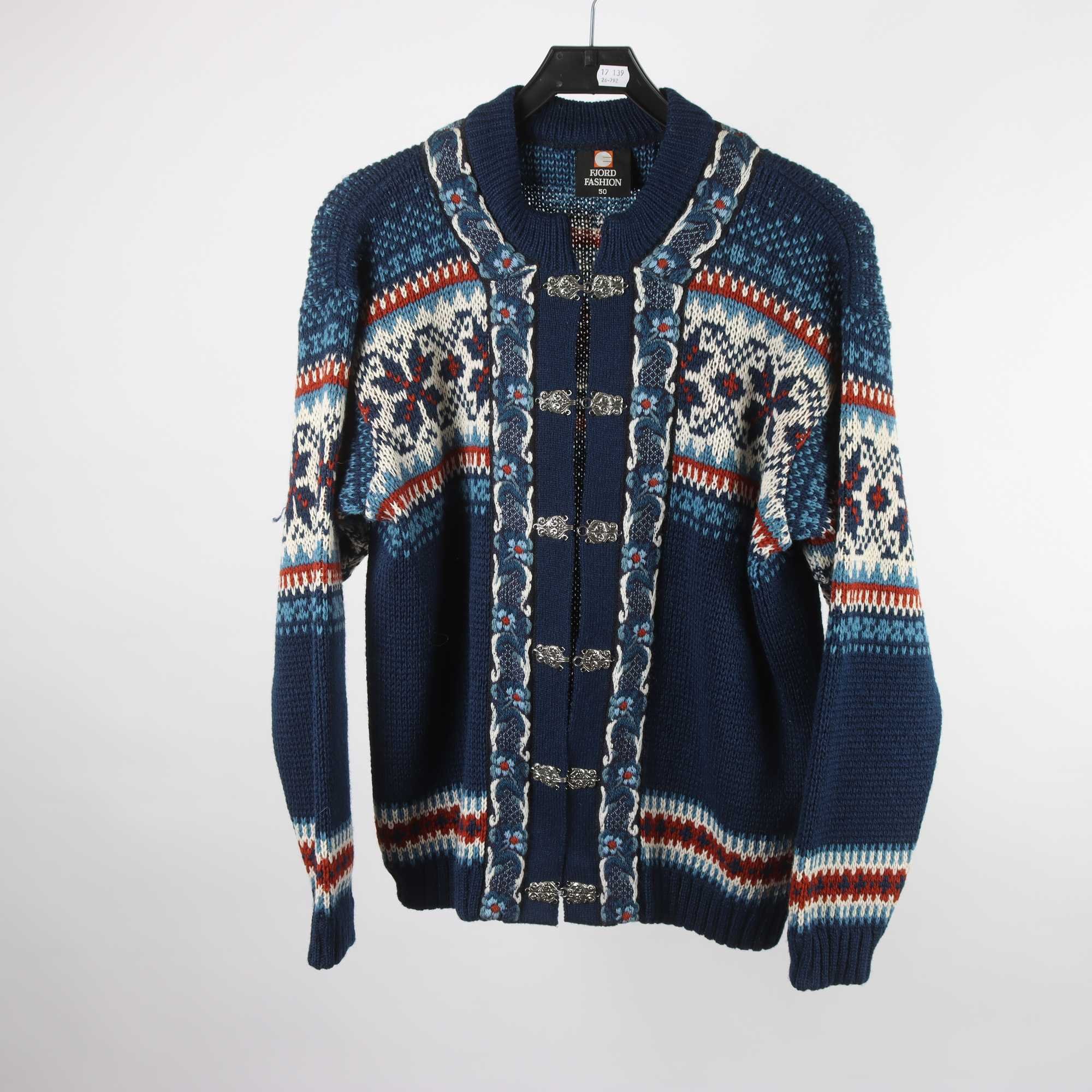 Lusekofta, Fjord Fashion, 100% ull, stl. 50