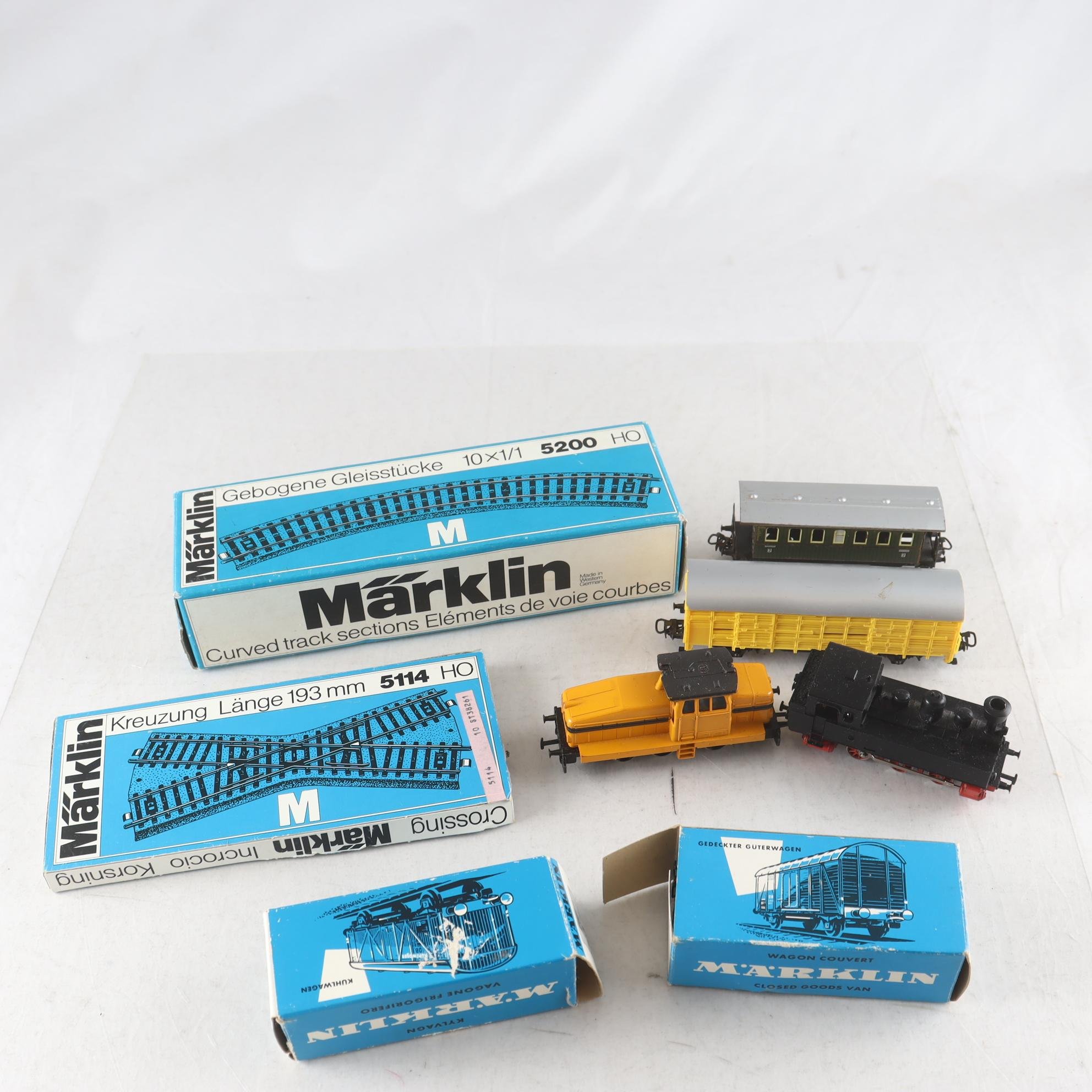 Tåg, Märklin-lok mm, blandat.