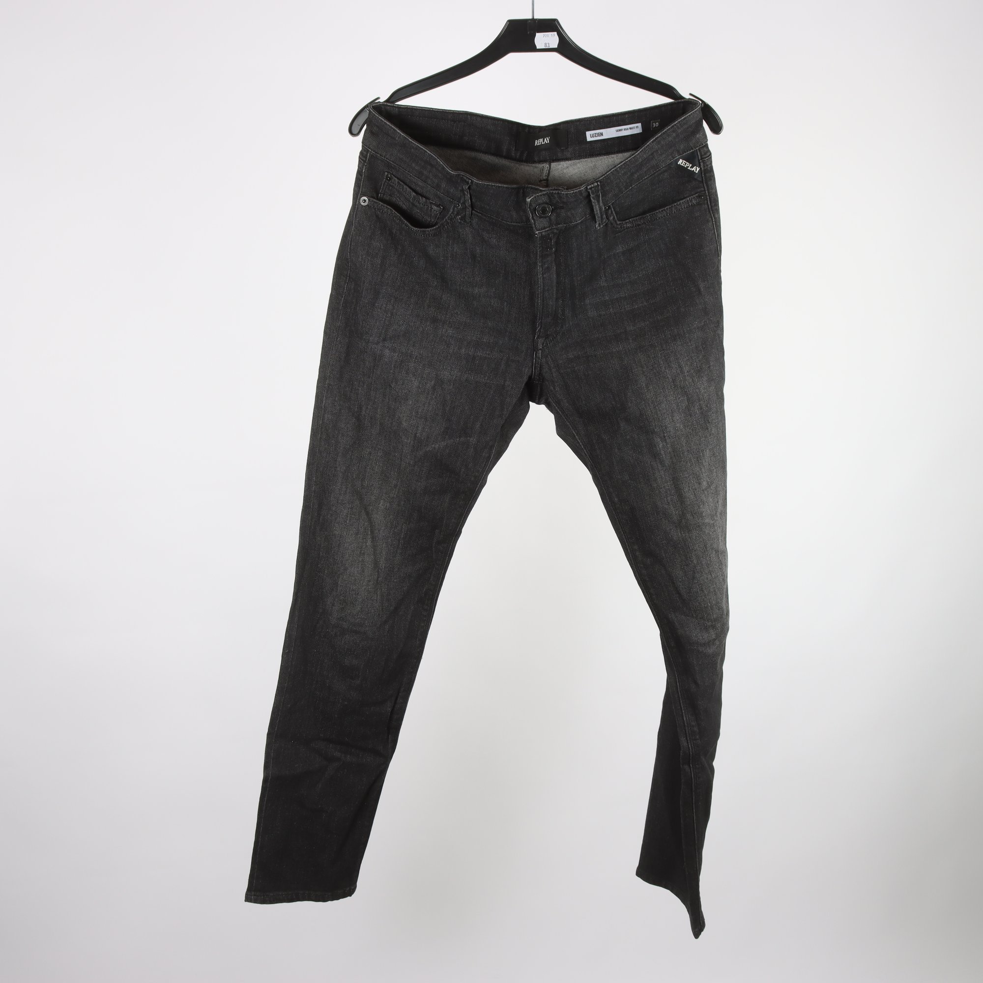 Jeans, Replay, svart, stl. W30 L30