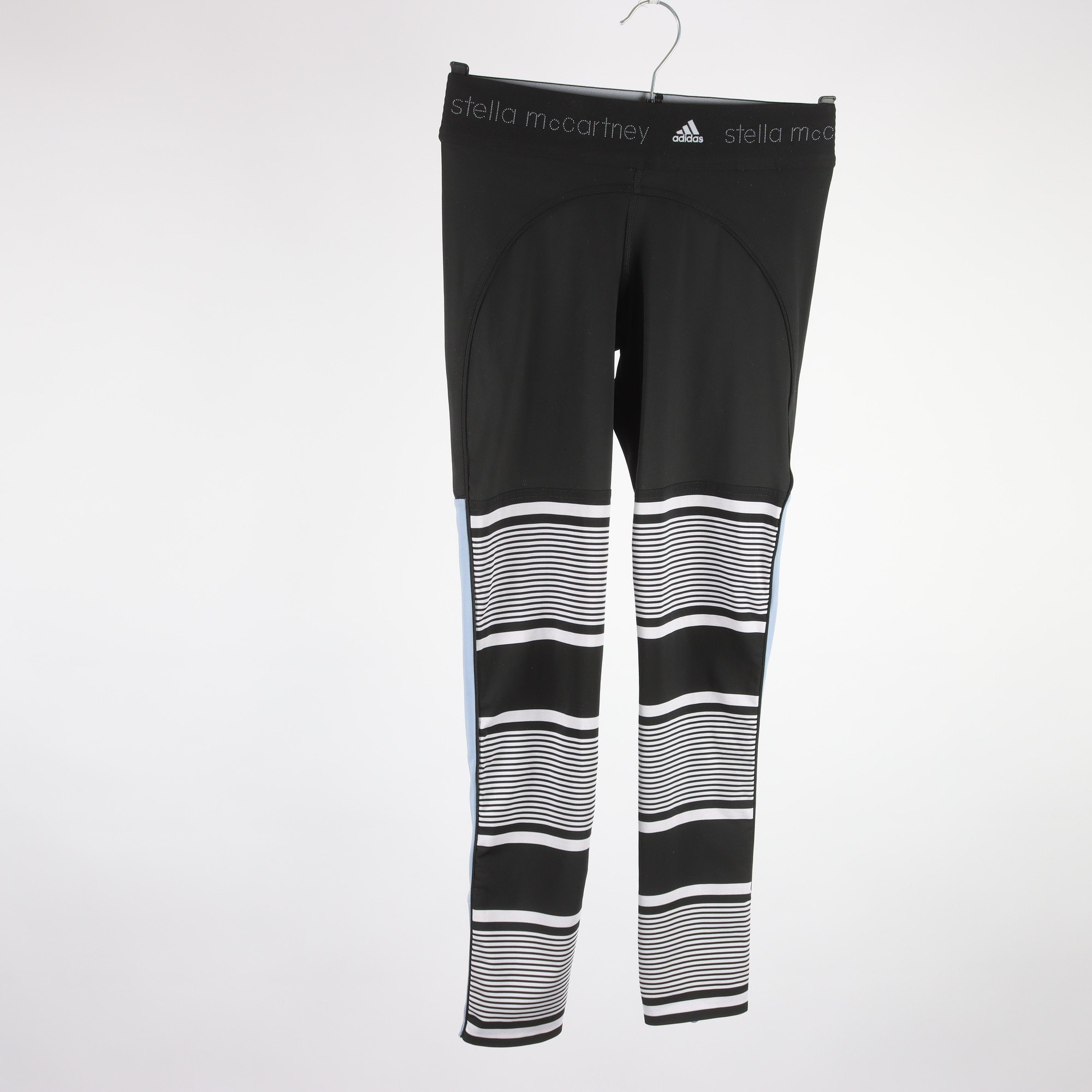Träningstights, Stella McCartney x Adidas, svart, blå, vit, stl. S