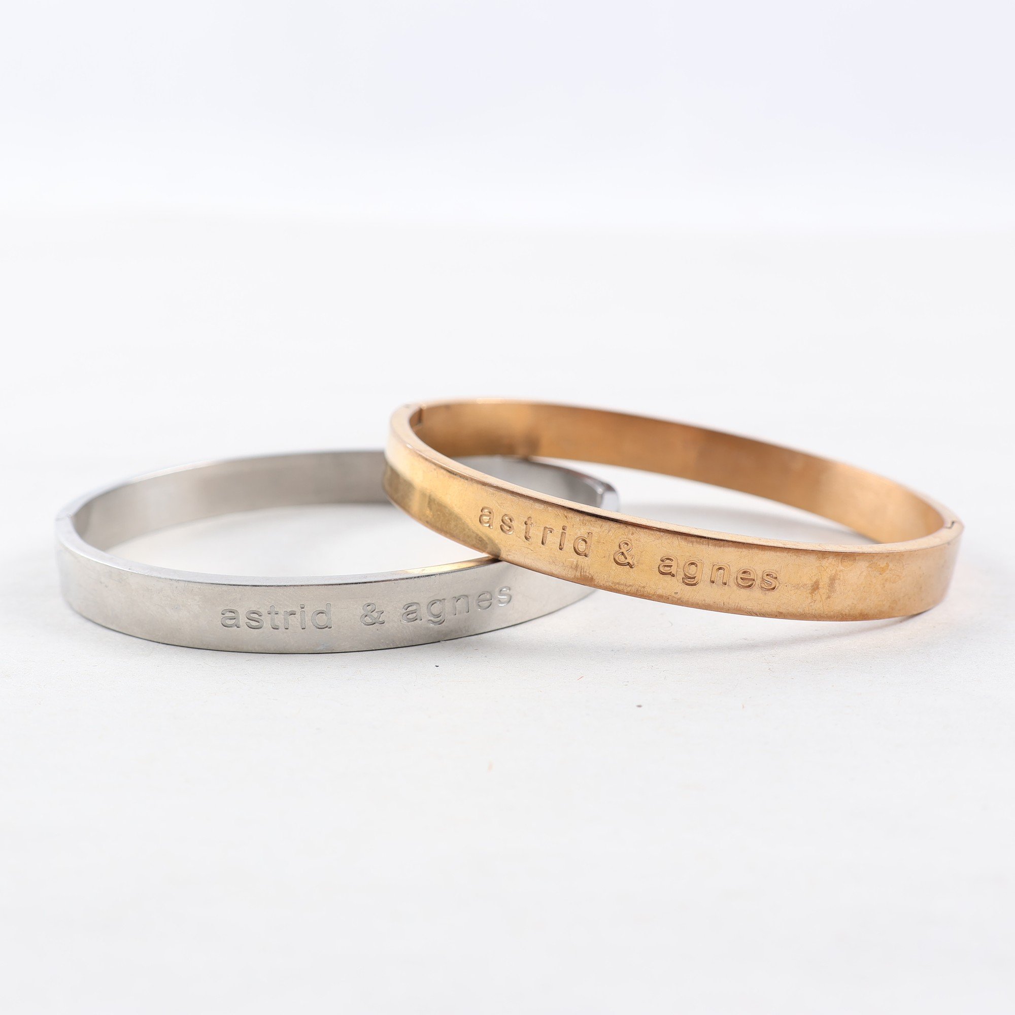 Armband, Astrid & Agnes, Stainless Steel, 2 st.