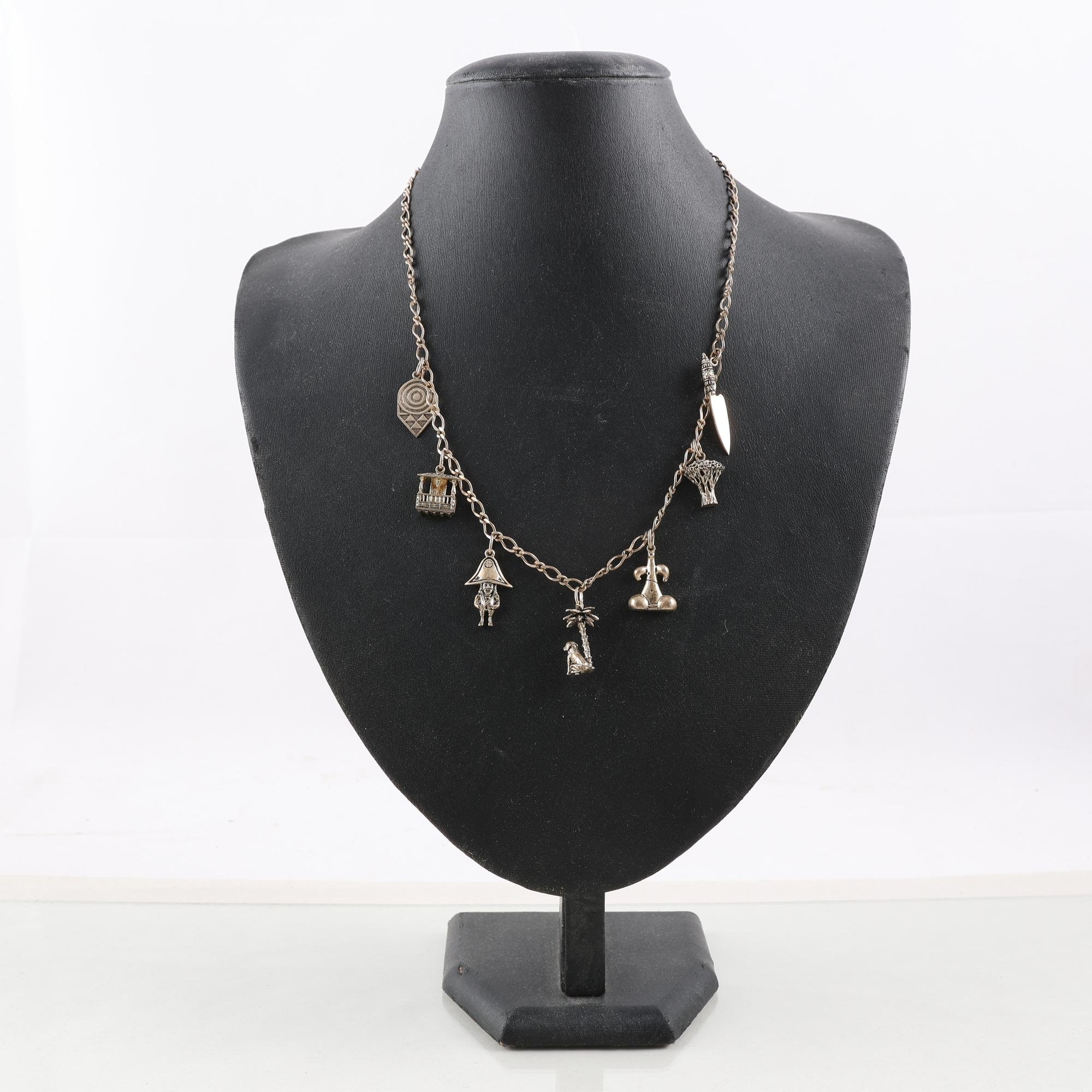 Silverhalsband, Berlockhalsband, silver 925.