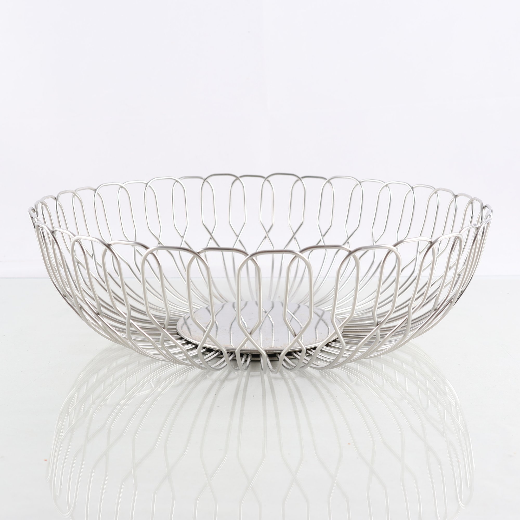 Brödkorg, rostfritt stål, Alfredo Häberlis, Georg Jensen, Danmark