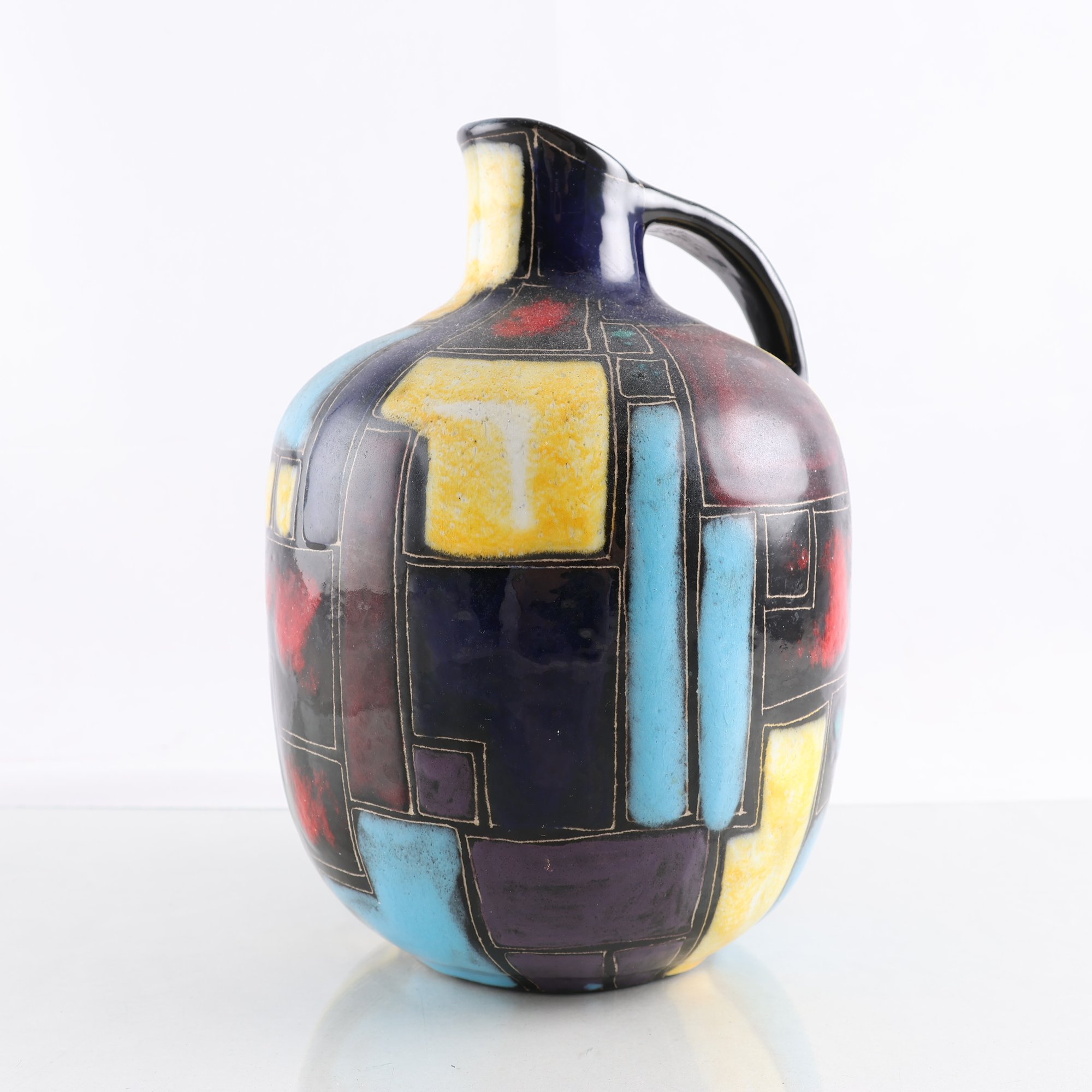 Hänkelvas, keramik, Ludwig Klopfer (1924-1977), 1950-tal. Samfraktas ej.