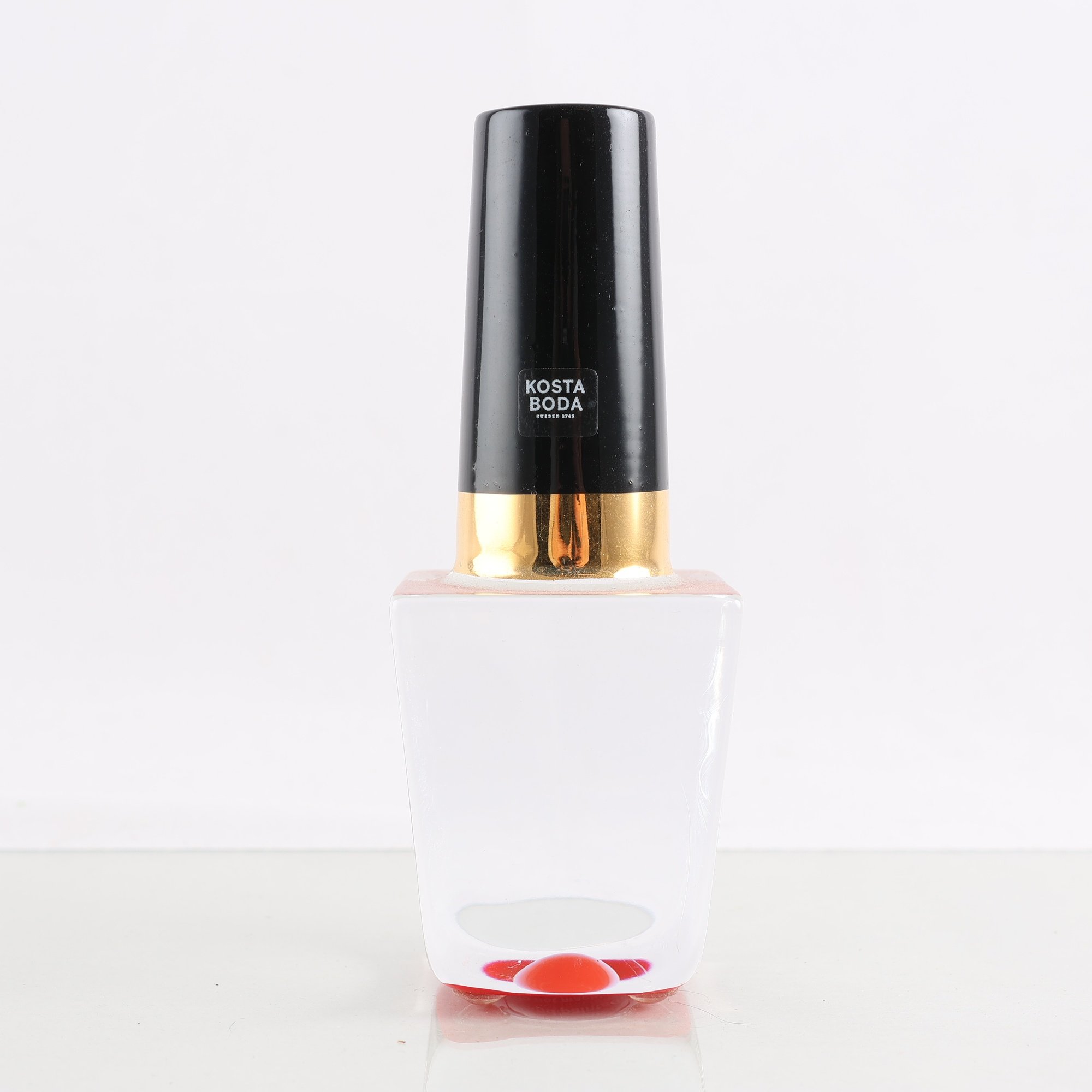 Glasskulptur, nagellack, Åsa Jungnelius, Kosta Boda