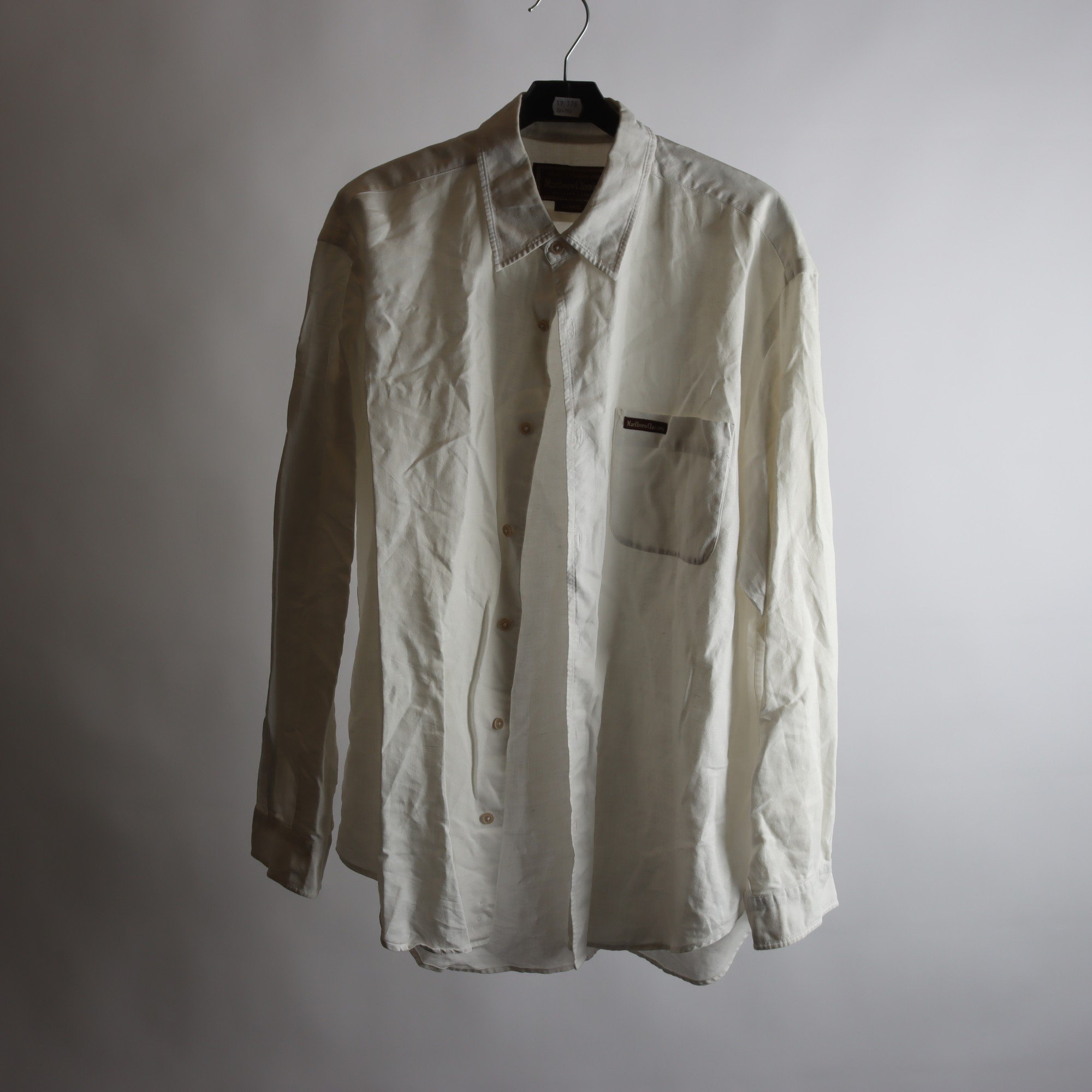 Skjorta, Marlboro Classics, linblandning, stl. XL