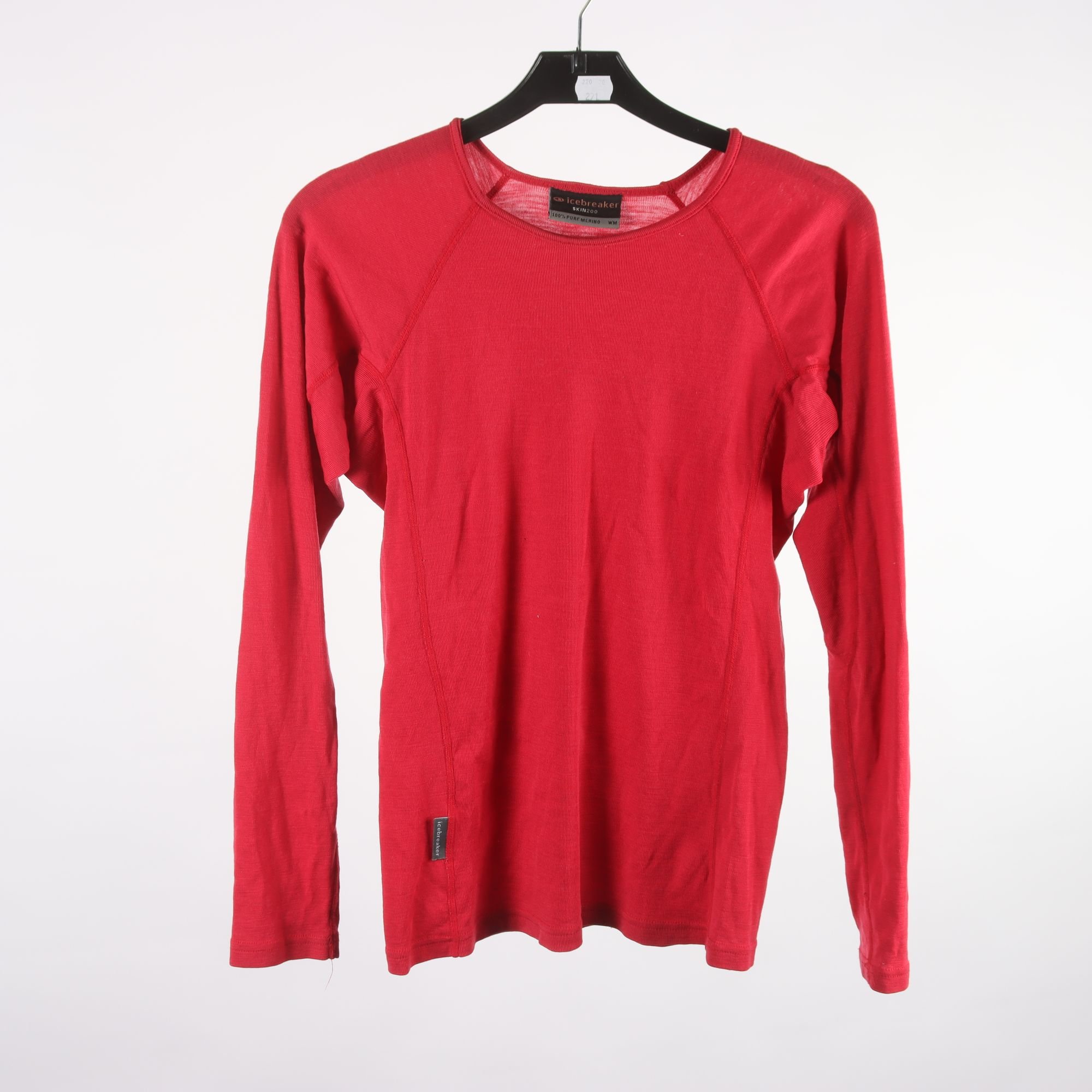 Tröja, Icebreaker, röd, 100% merino ull, stl. M.