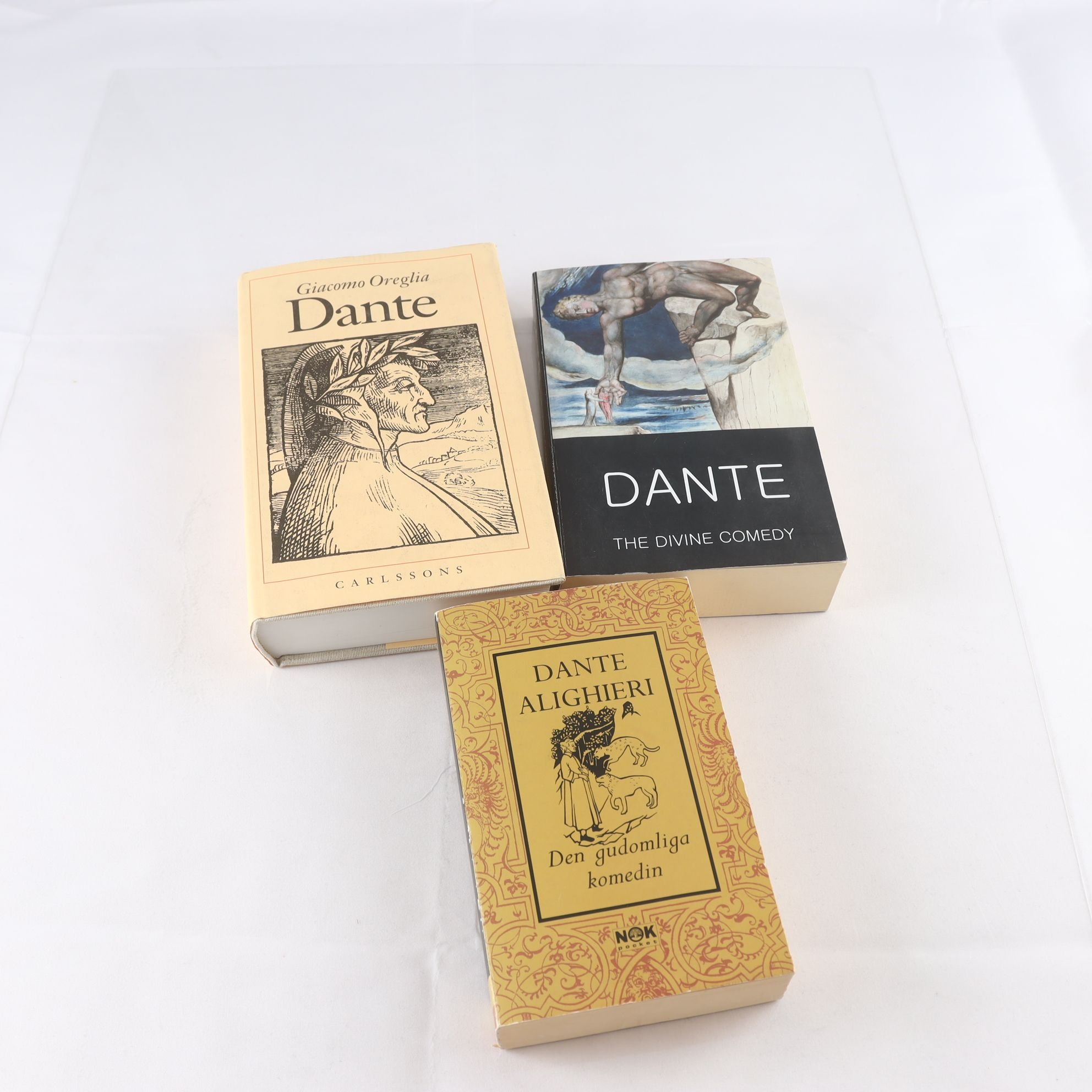 Dante Alighieri, bokpaket med 3 volymer