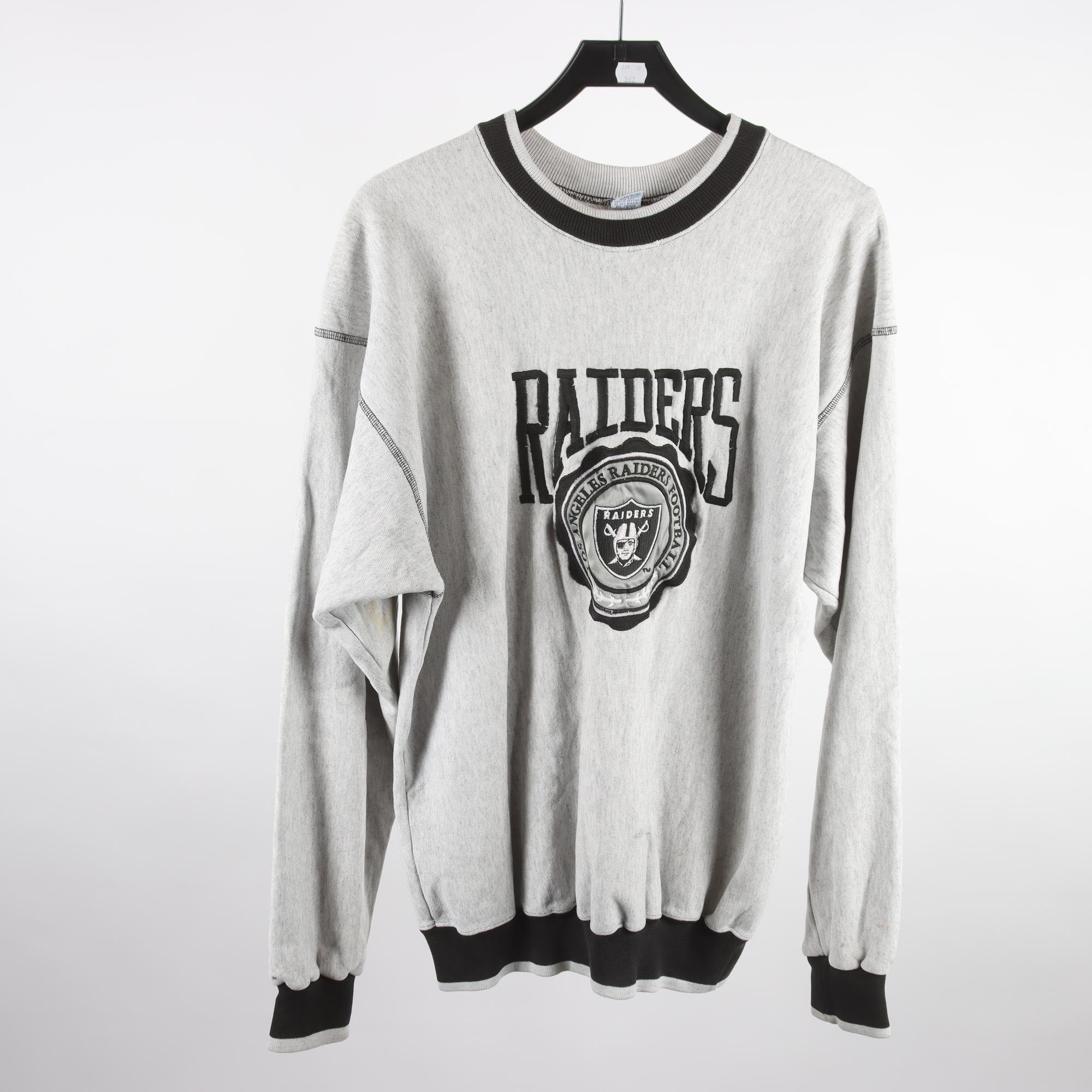 Sweatshirt, The Game, Los Angeles Raiders Football, grå, stl. XL.