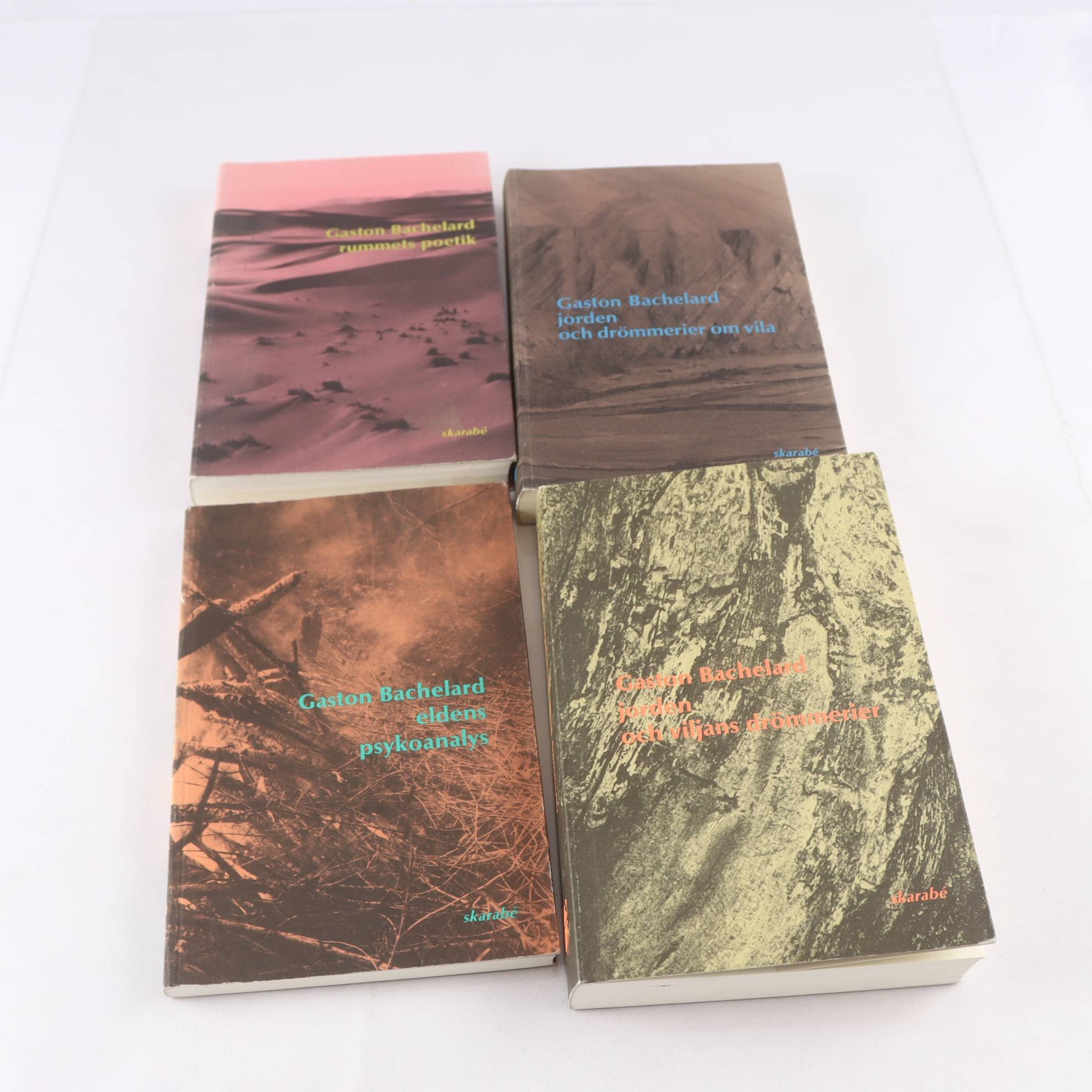 Gaston Bachelard, bokpaket med 4 volymer