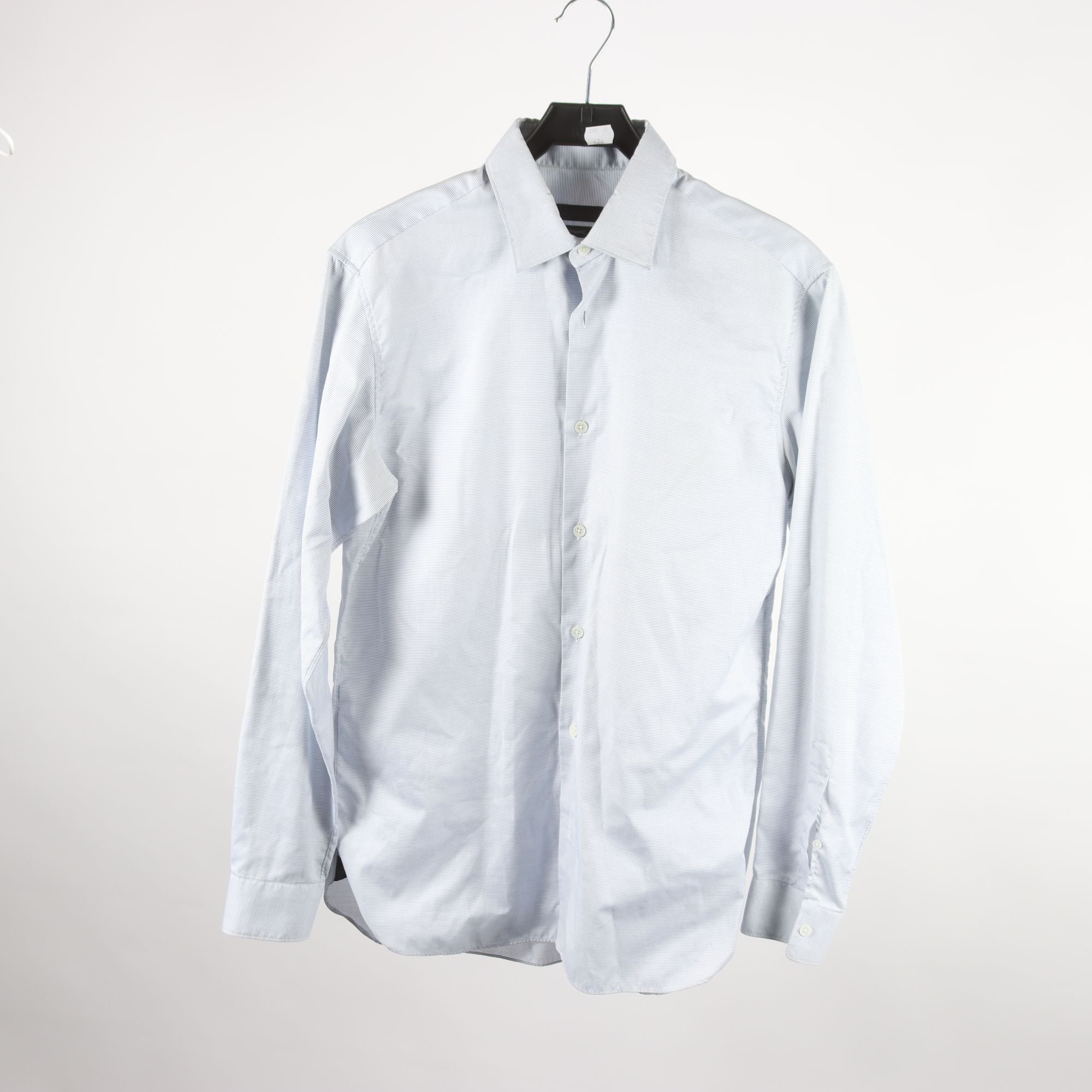 Skjorta, Z Zegna, vit, blå, stl. 39.